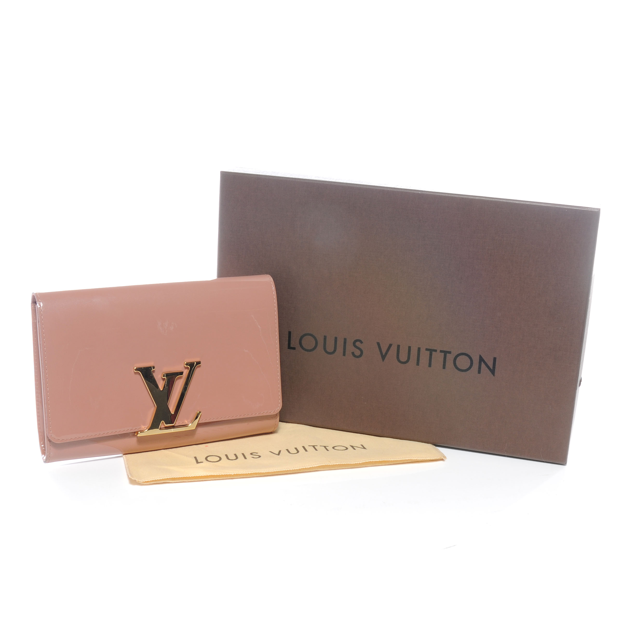 Louis Vuitton Vernis Ikat Pochette Accessories NM Indian Rose