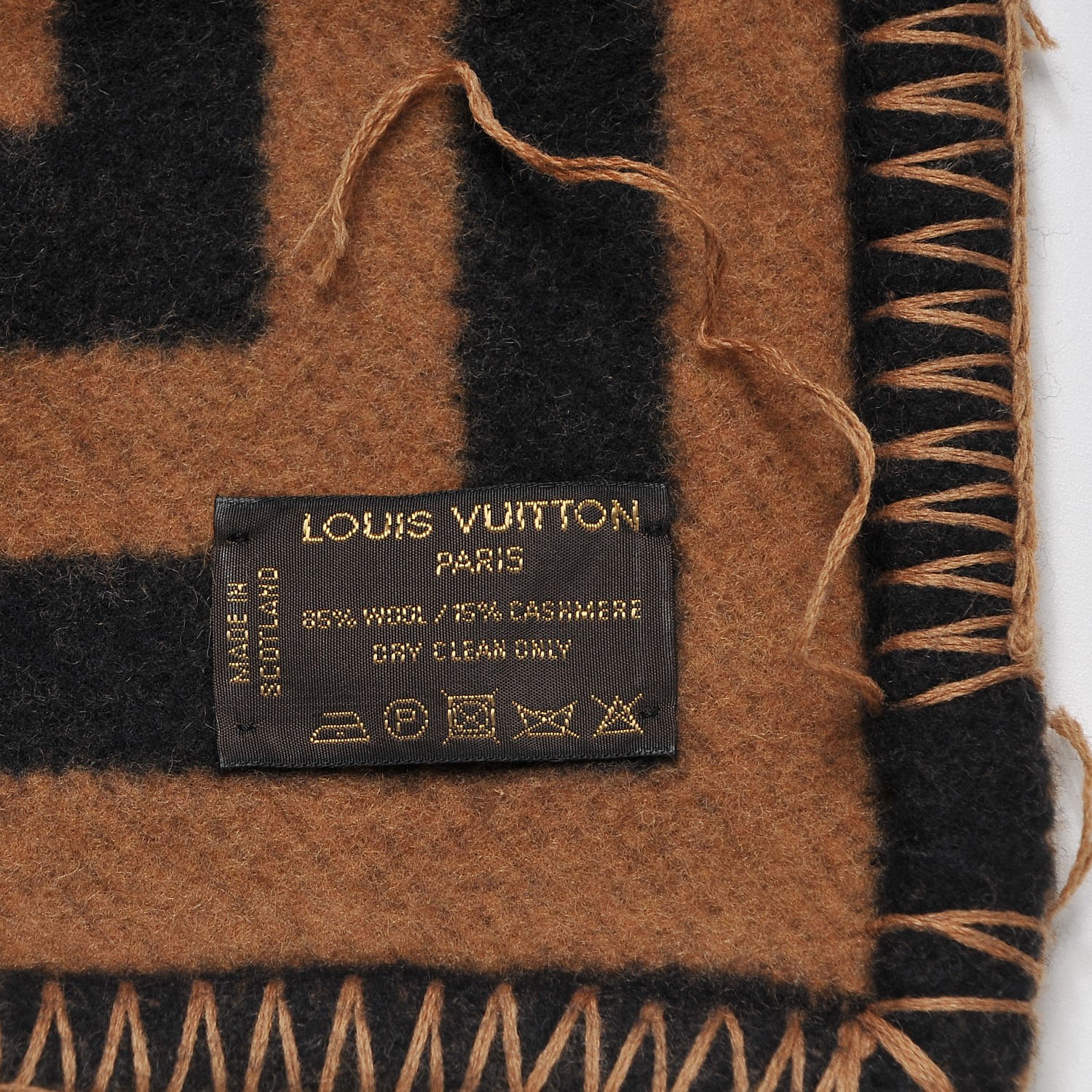 LOUIS VUITTON Wool Cashmere Karakoram Blanket 295713