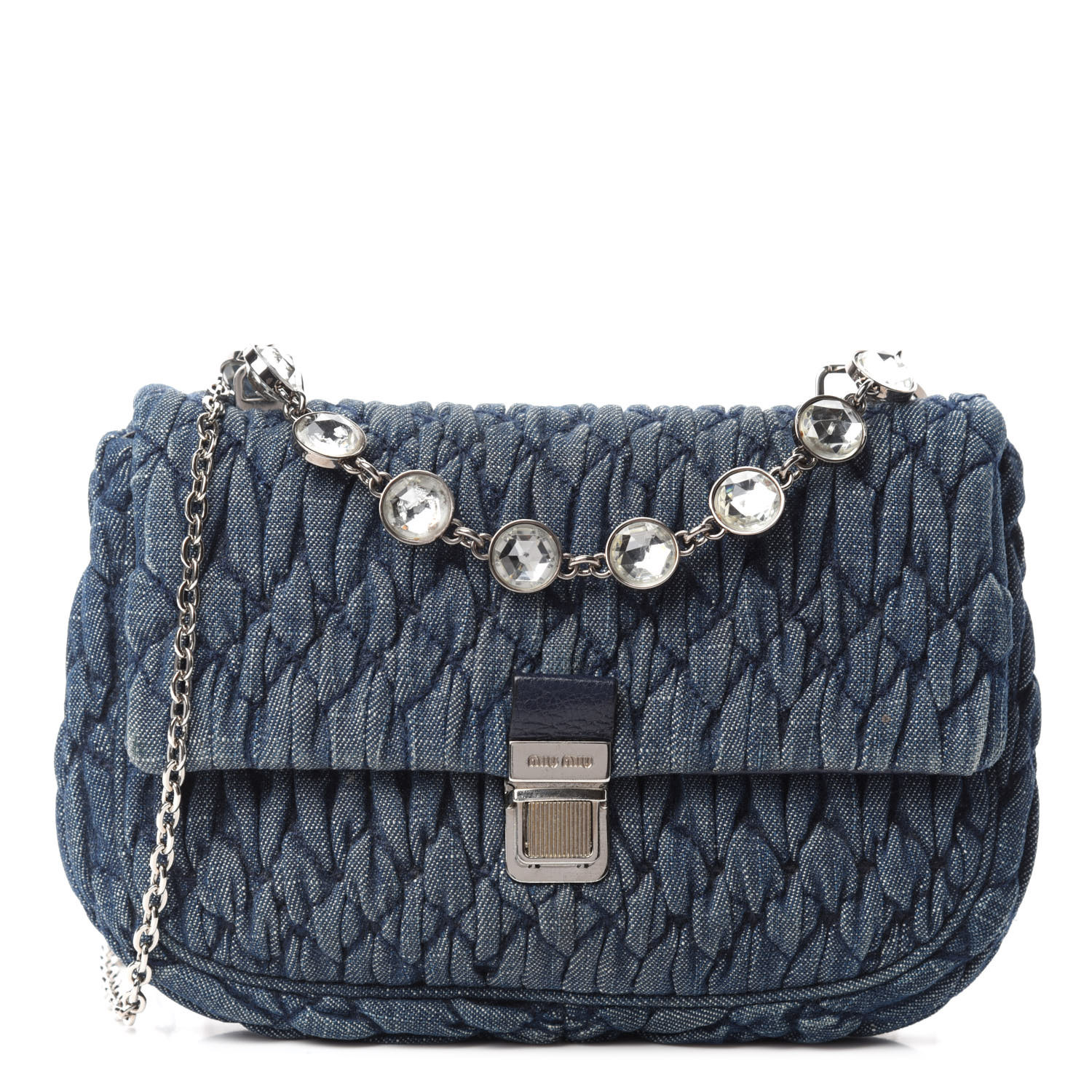 miu miu crystal chain bag