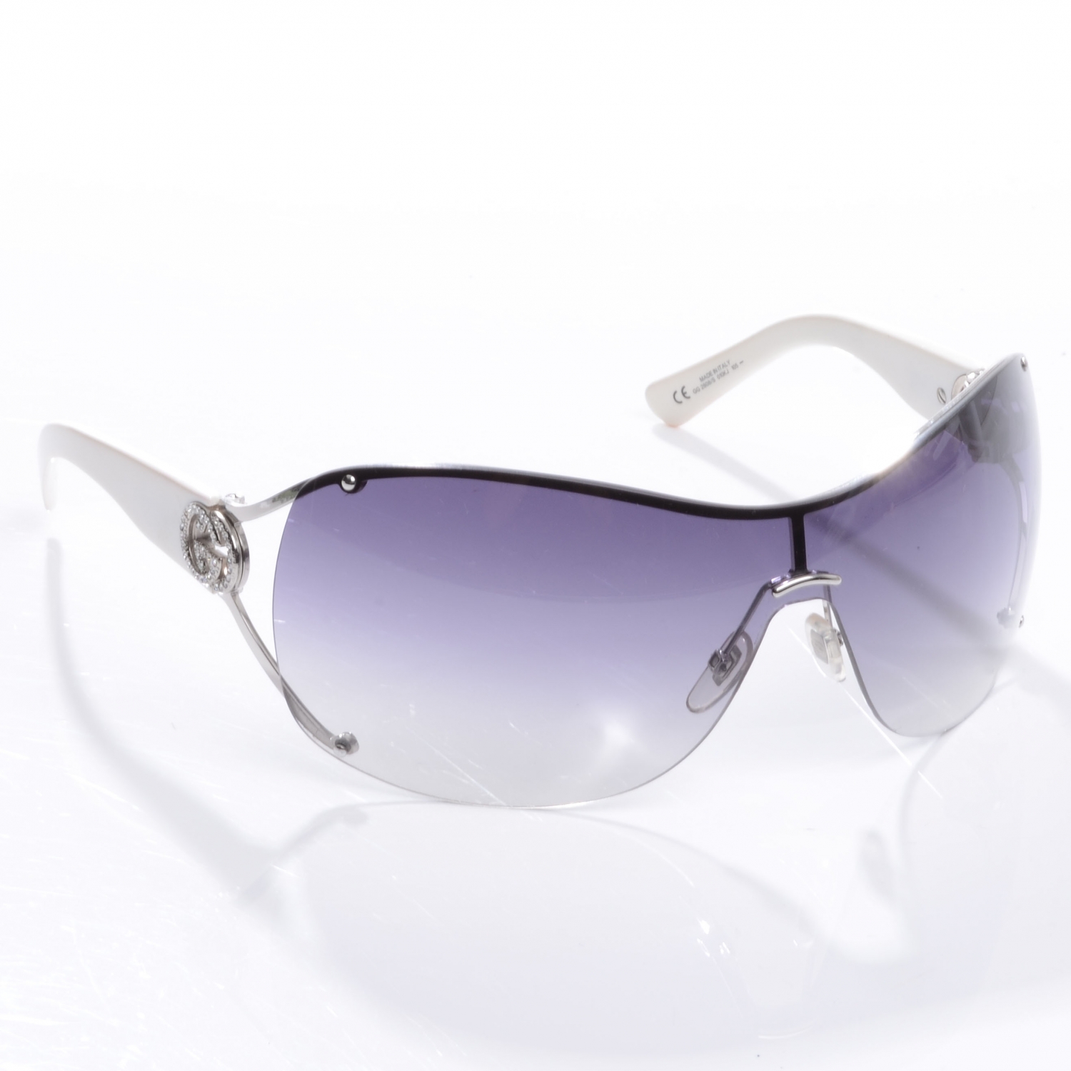 Gucci Frameless Gg Logo Sunglasses Gg 2808s White 45914