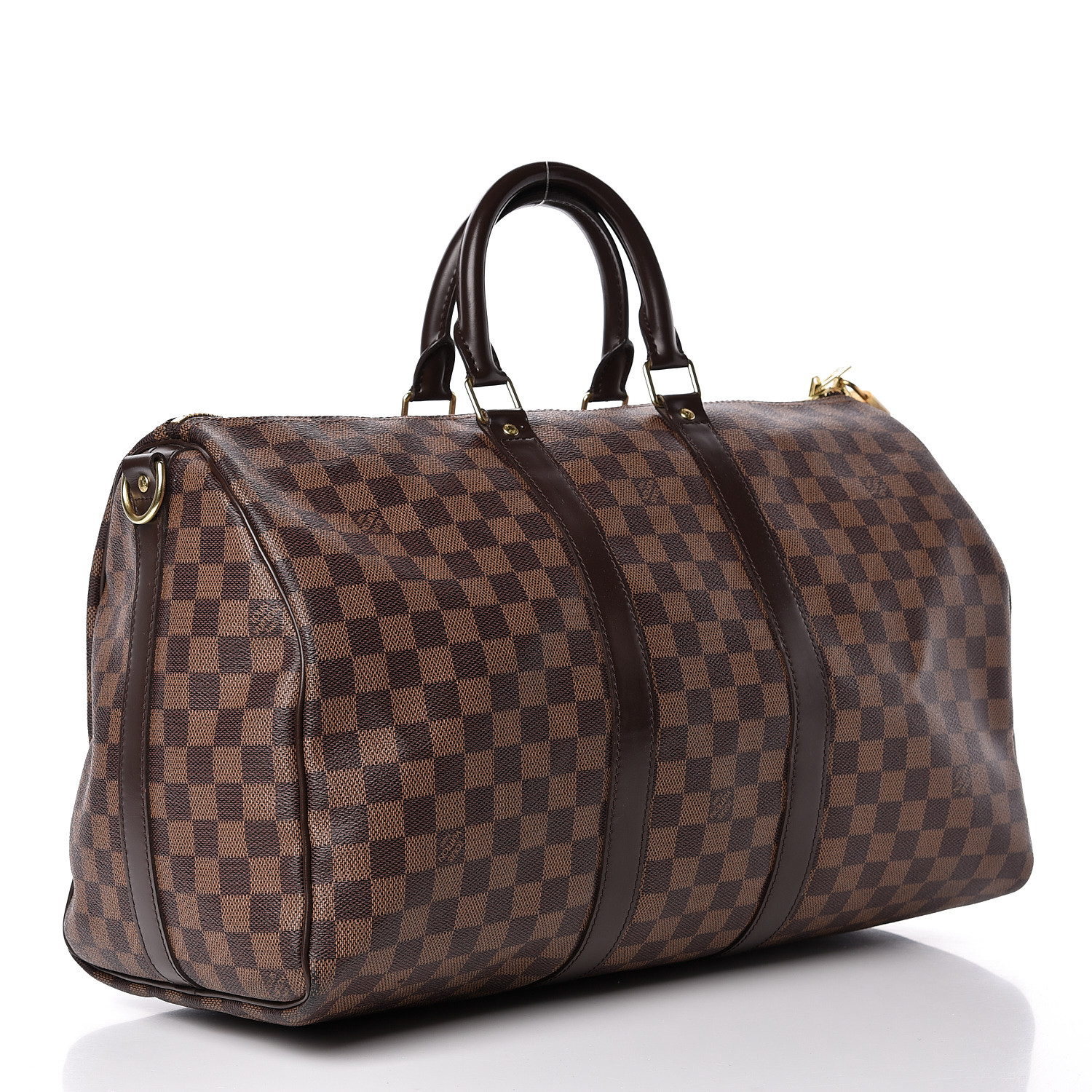 Louis Vuitton Damier Ebene Keepall Bandouliere 45 Duffle Bag