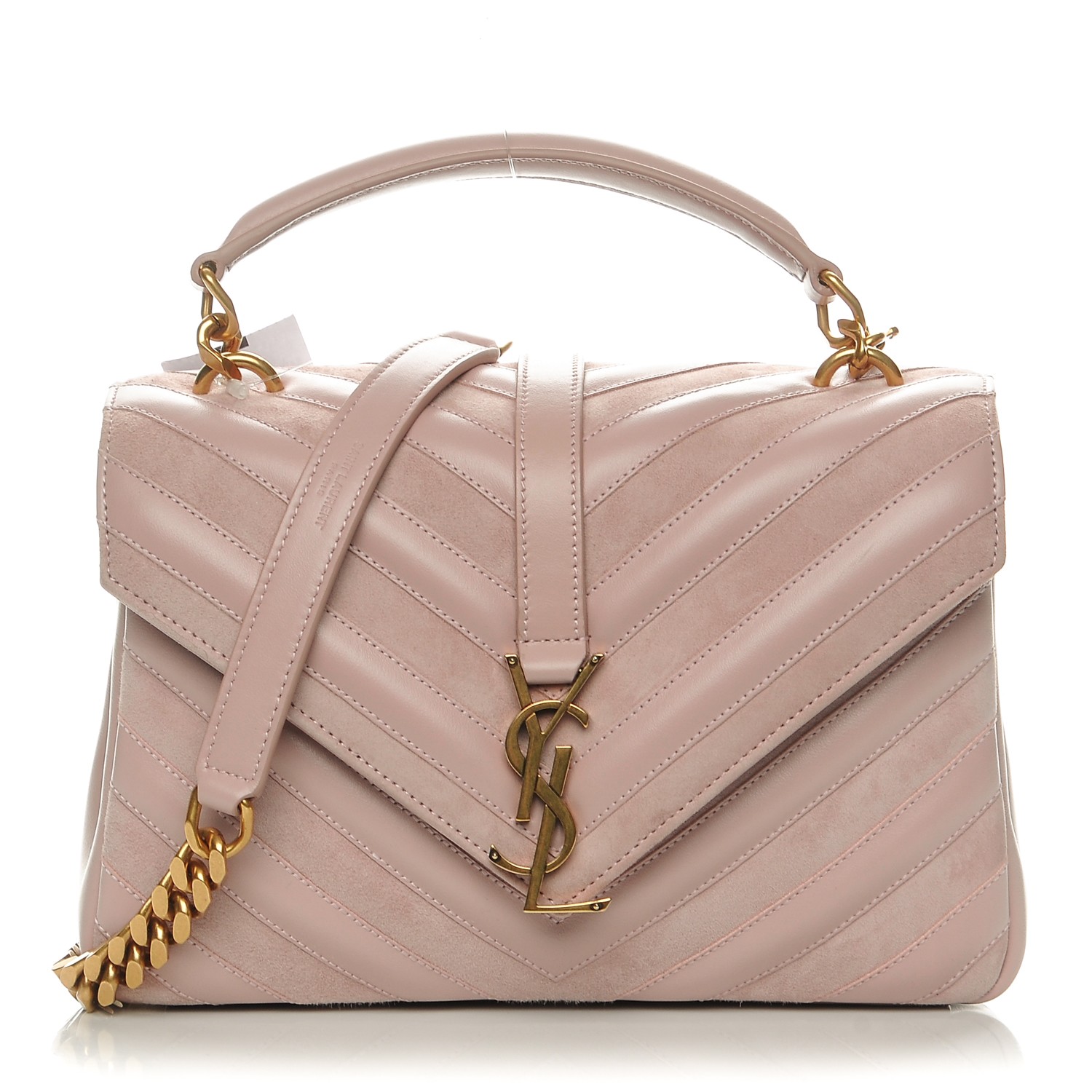 rose gold ysl bag