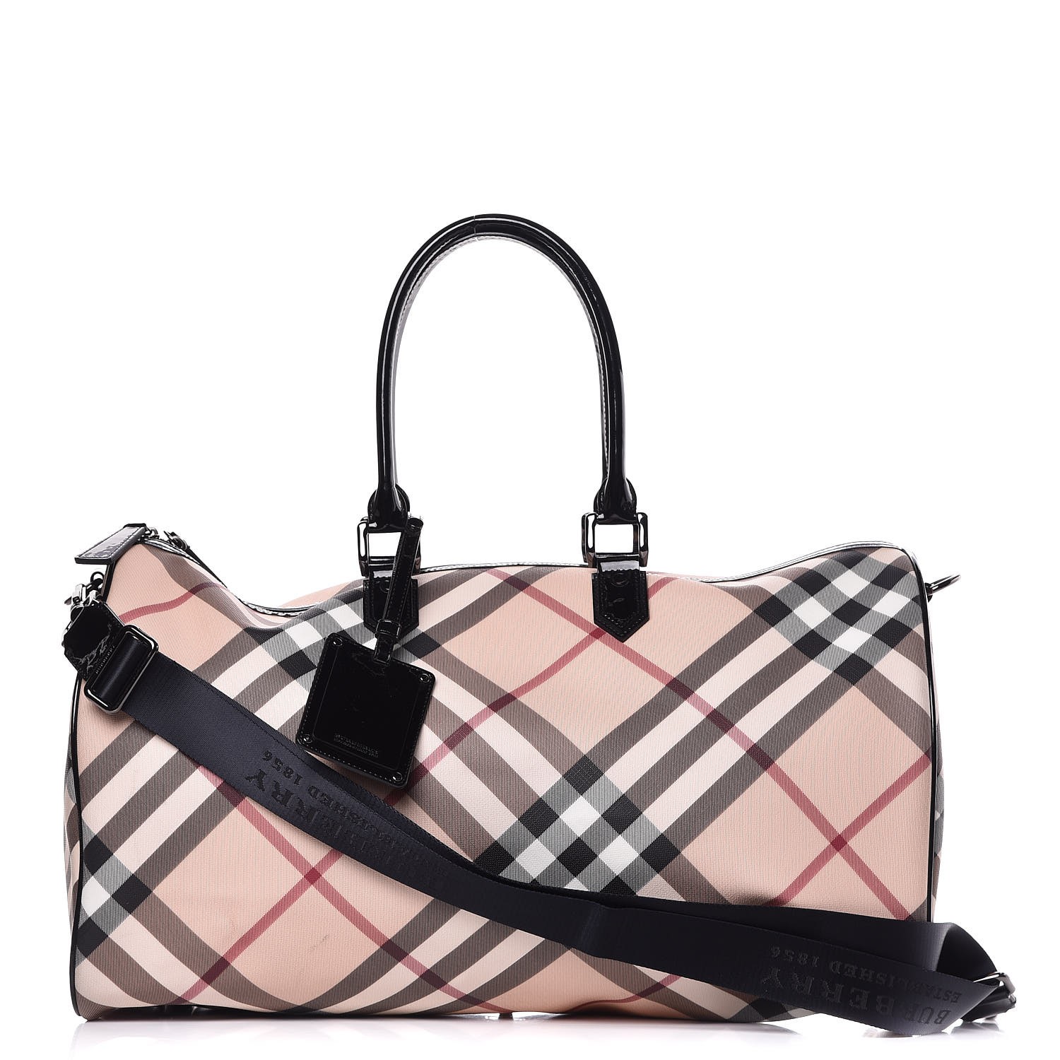 burberry black duffle bag