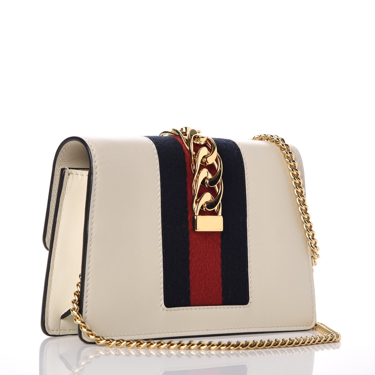 gucci white mini sylvie bag