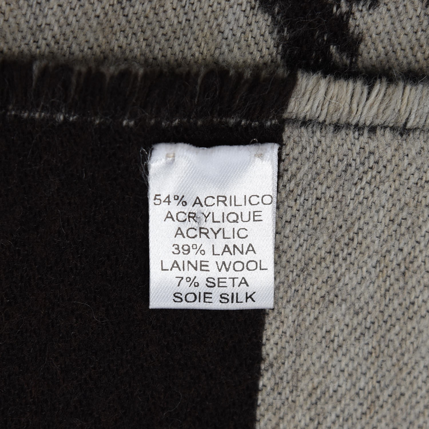 CHRISTIAN DIOR Wool Silk Dior Sauvage Throw Blanket 327000