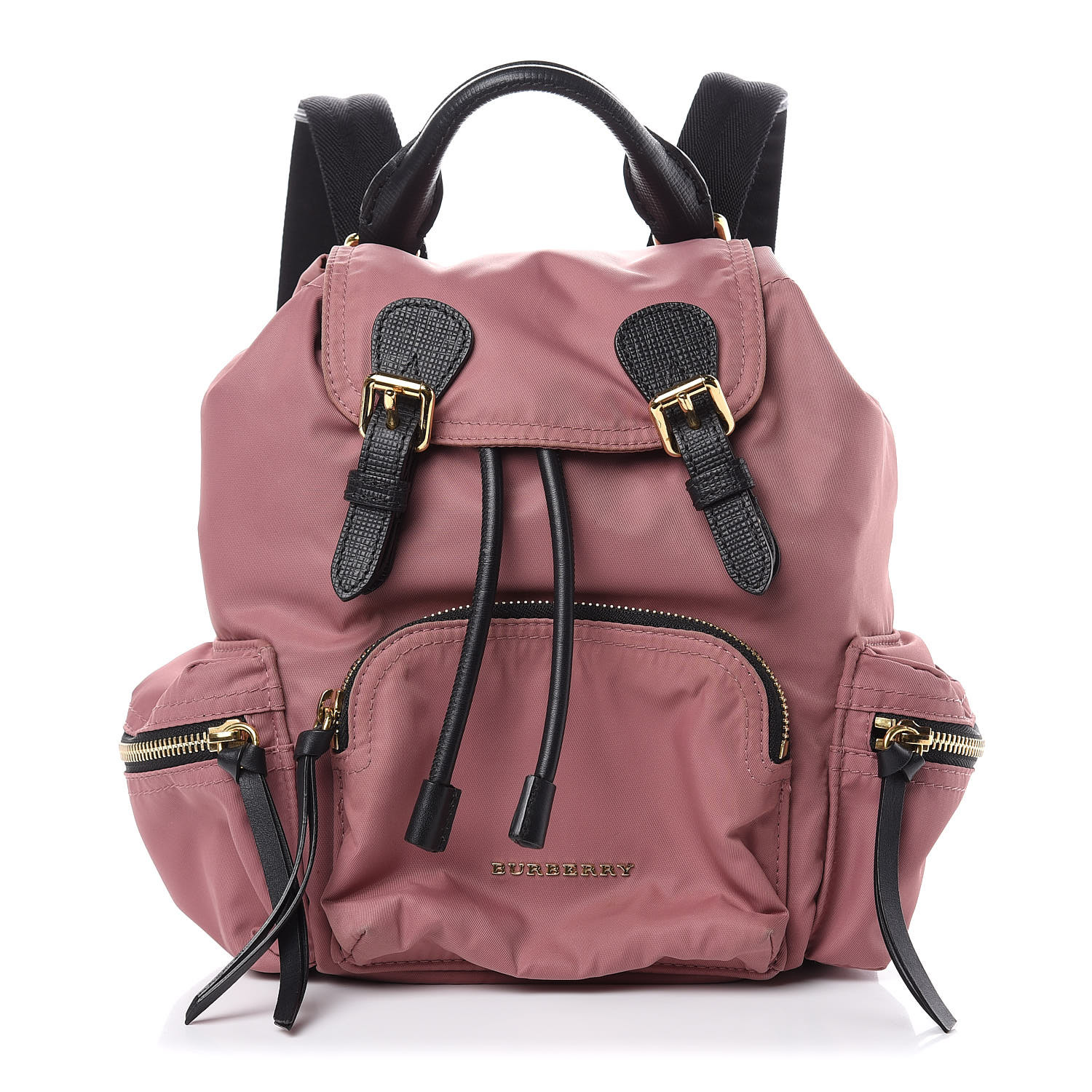 small pink rucksack