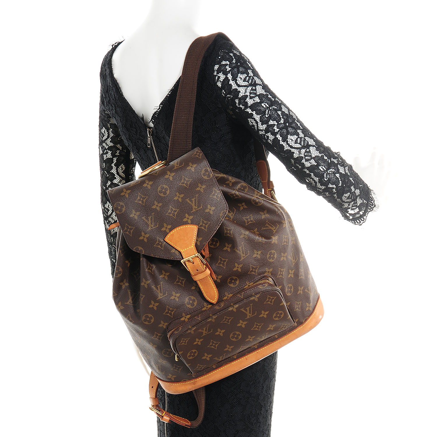 Louis Vuitton Monogram Montsouris Gm Backpack 75914 