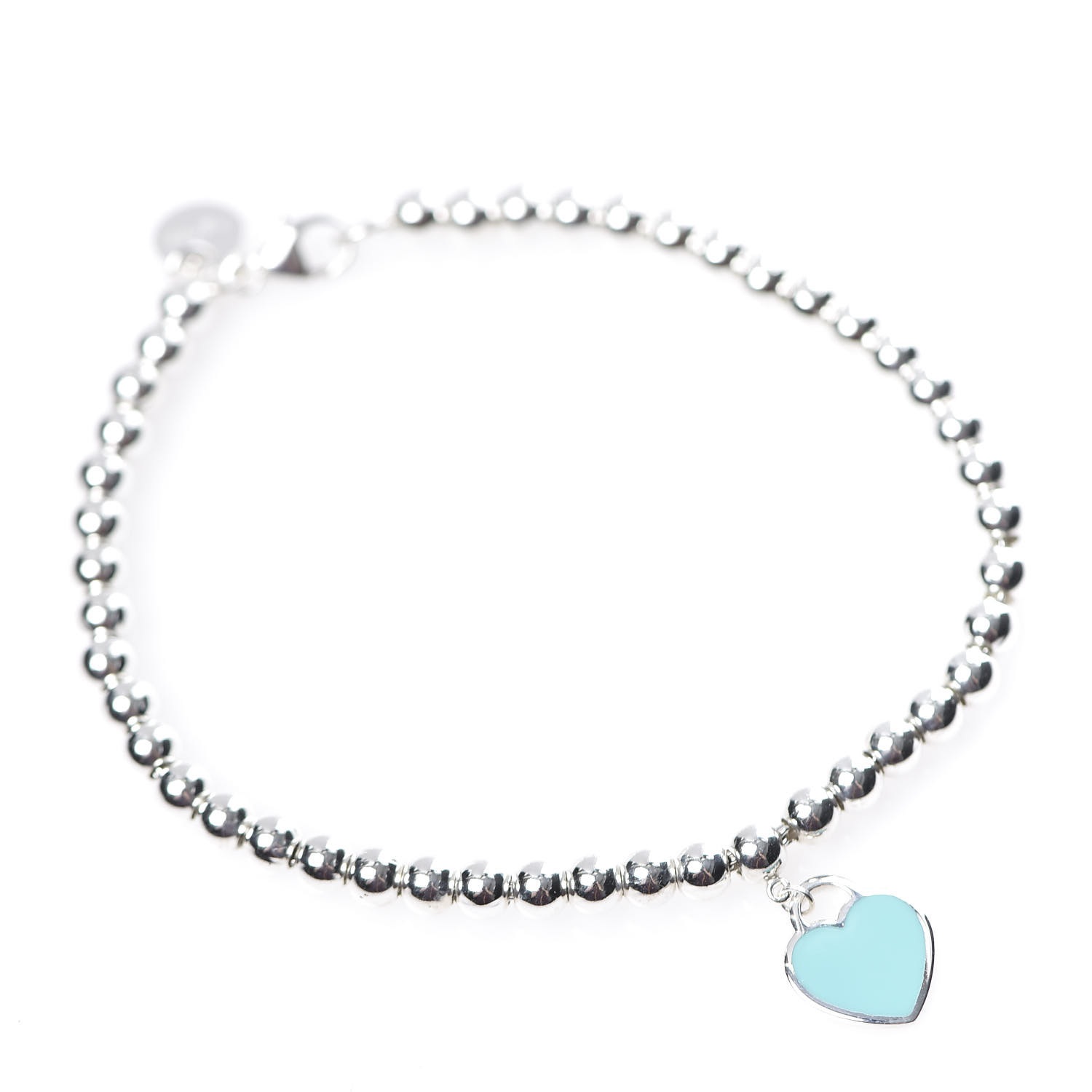 tiffany bracelet with blue heart charm