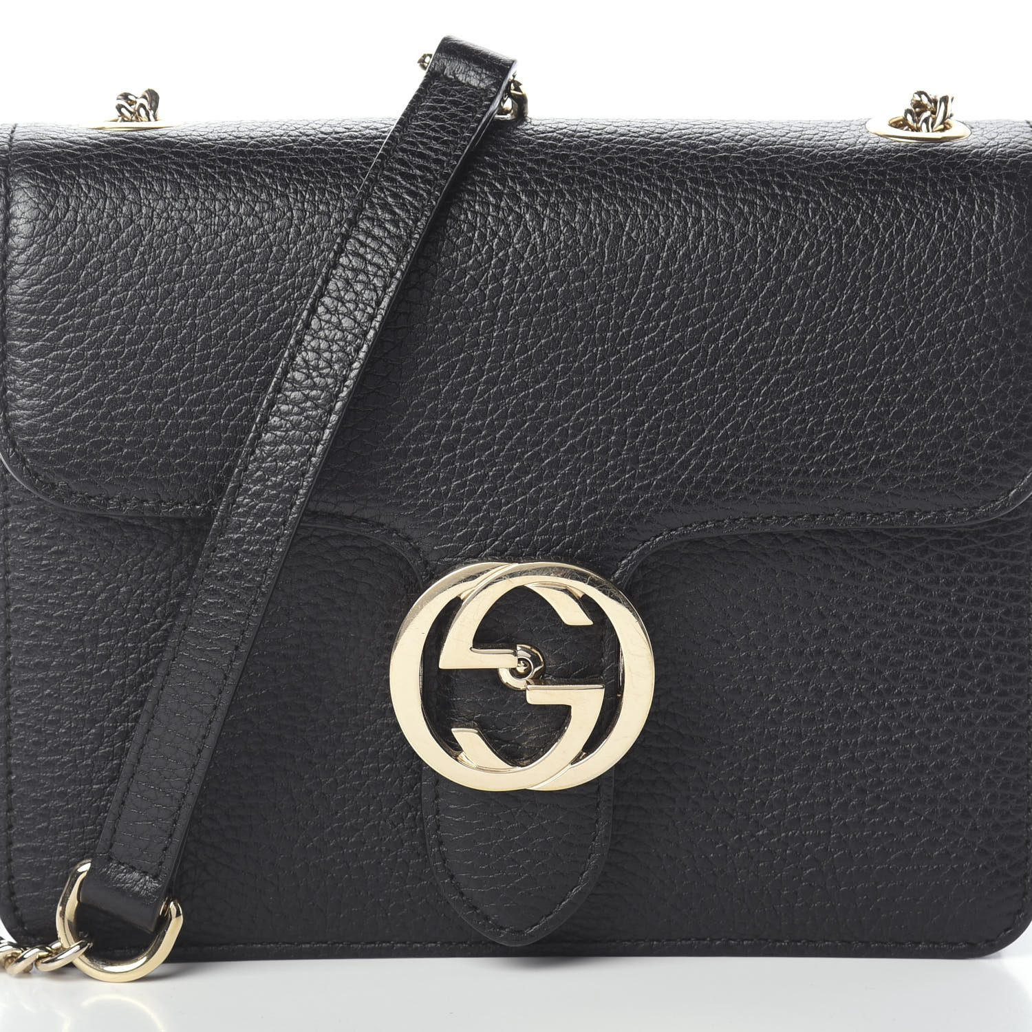 gucci dollar calfskin interlocking g shoulder bag