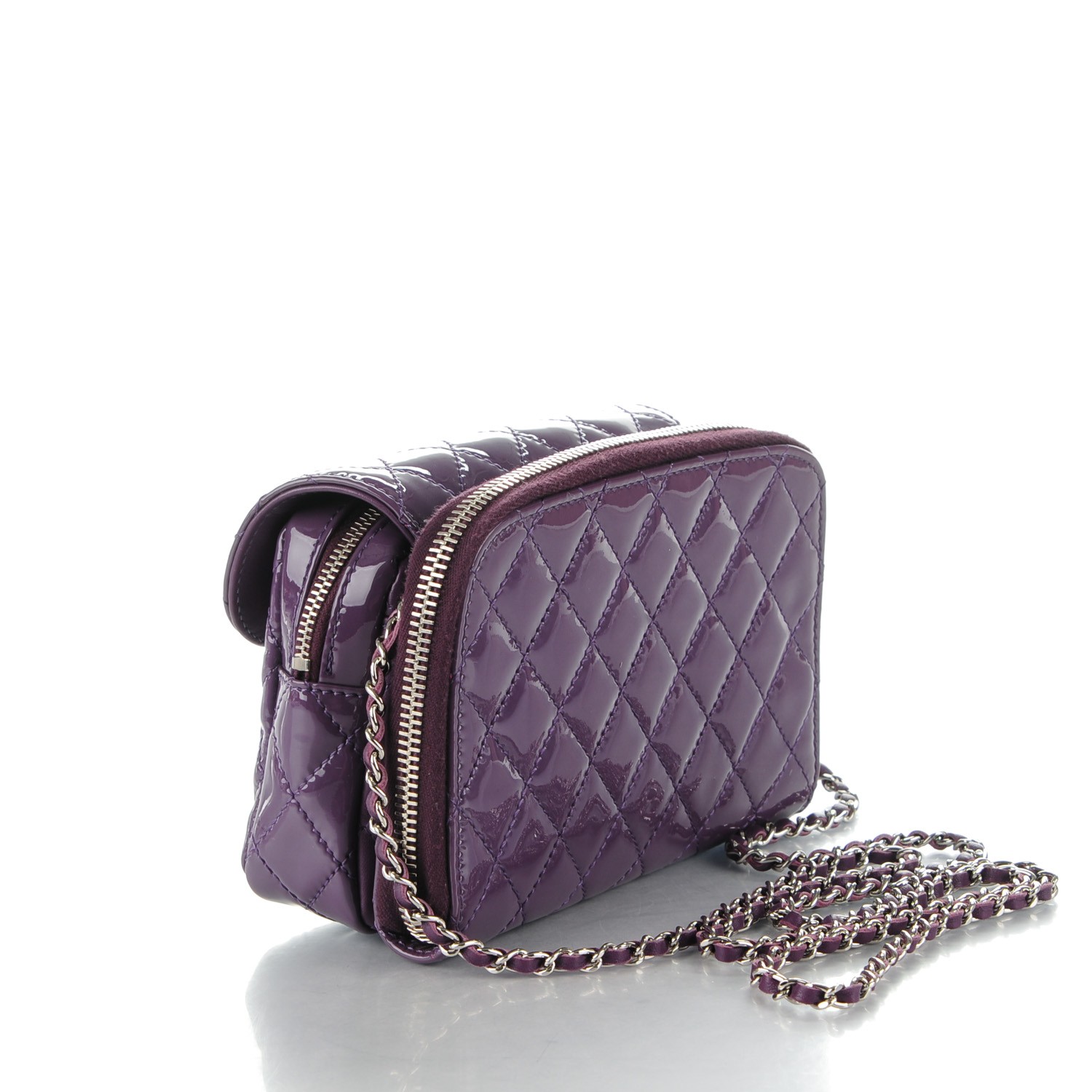 mini purple chanel bag