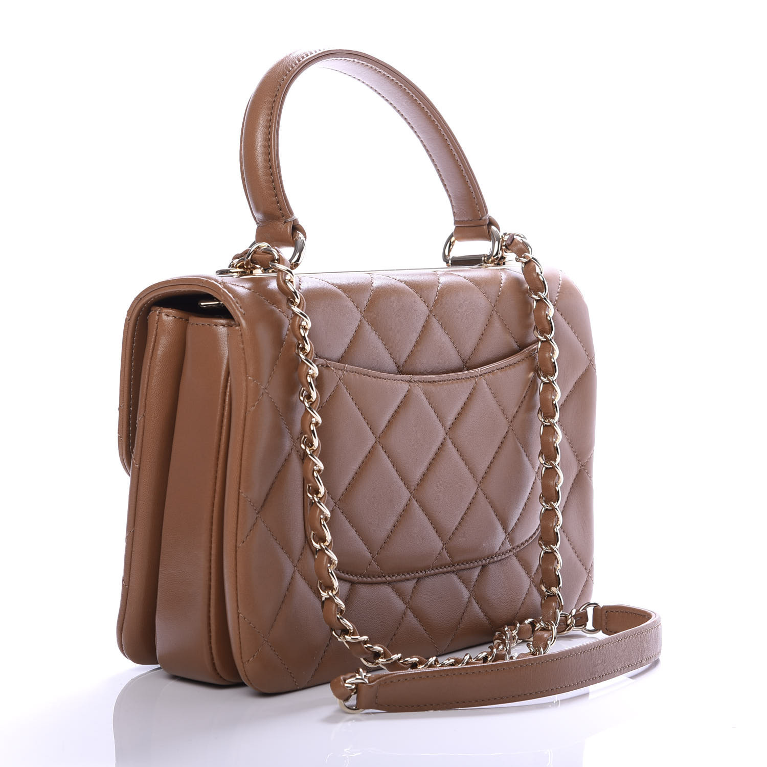 CHANEL Lambskin Quilted Small Trendy CC Flap Dual Handle ...