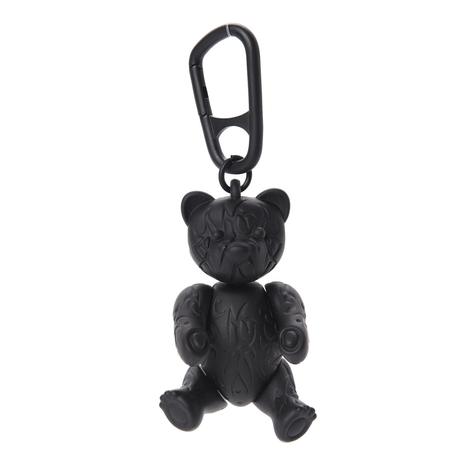 CHRISTIAN DIOR Homme Tribal Teddy Bear Charm Key Ring Black 629532 ...