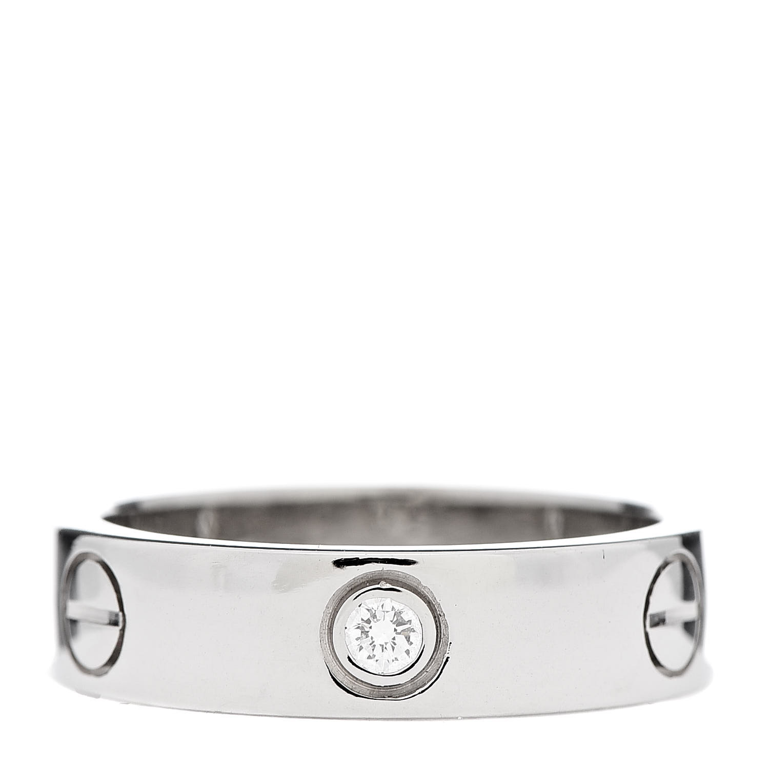 cartier love ring 3 diamonds white gold