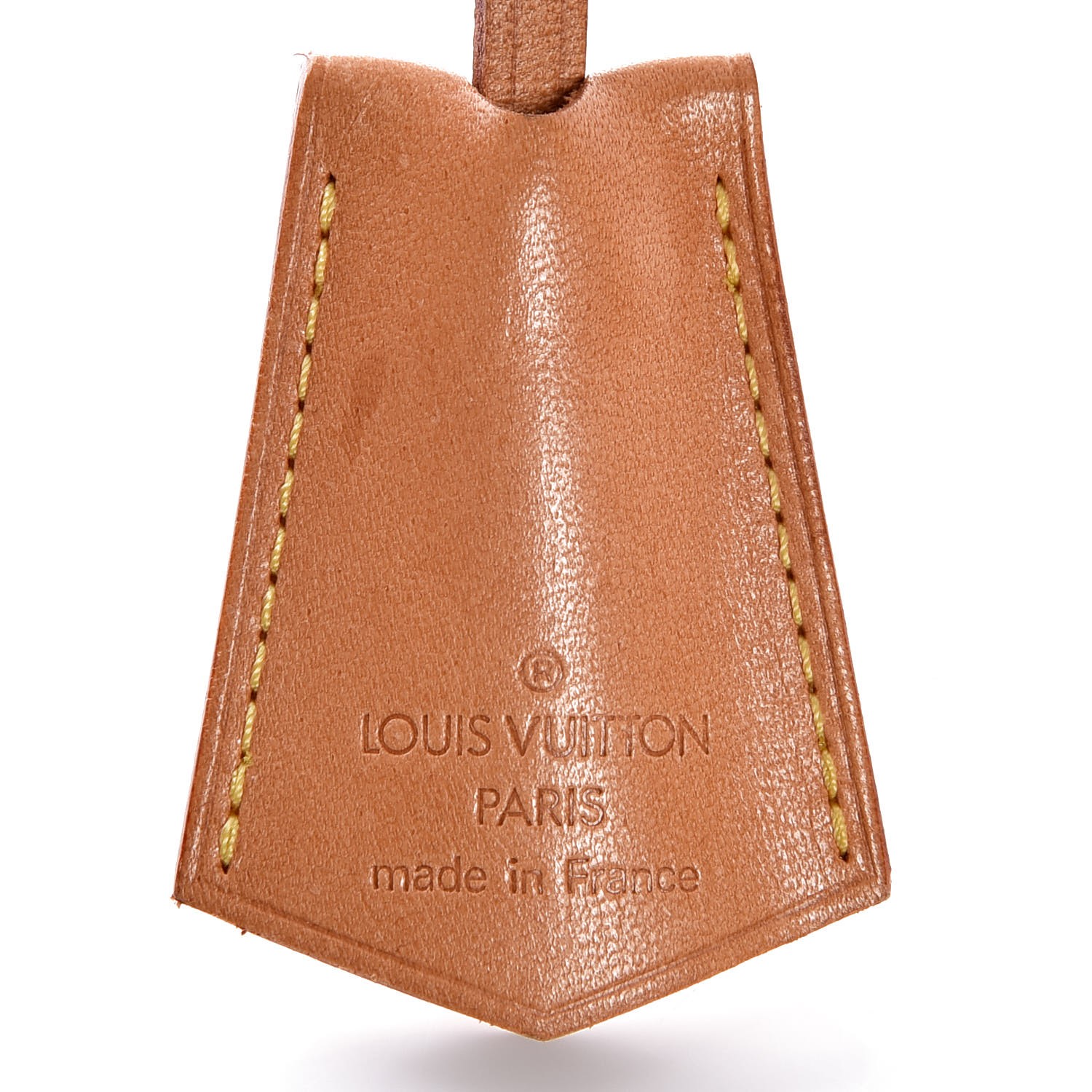 Auth Louis Vuitton Key Bell Clochette Leather Black Bag Charm LV