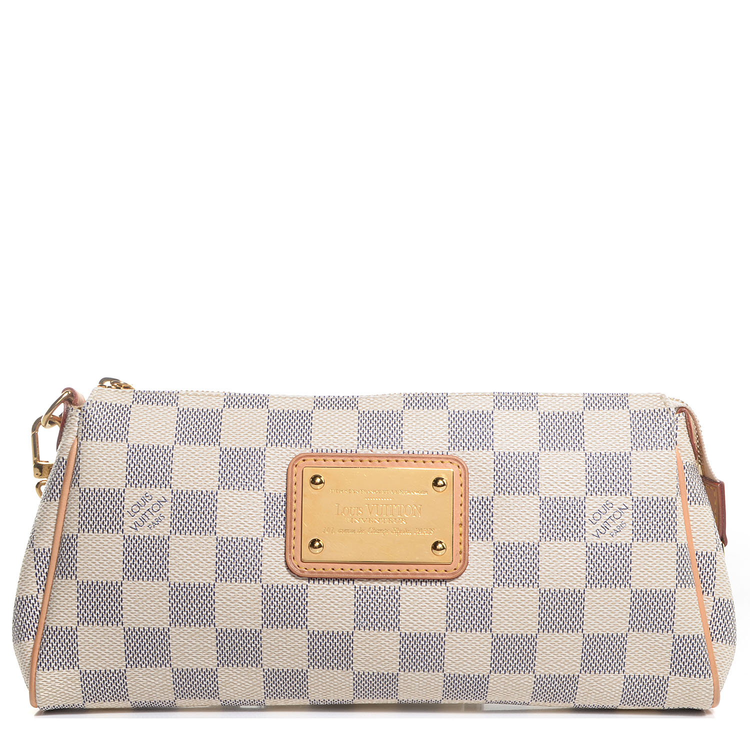 louis vuitton clutch damier azur