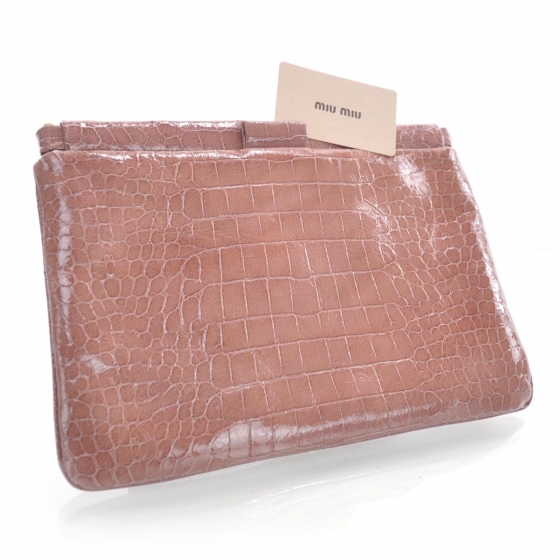 miu miu crocodile bag