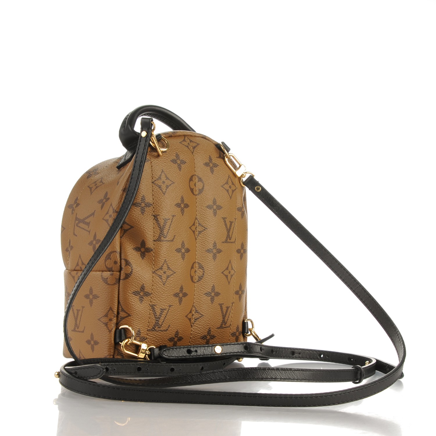Louis Vuitton Vintage Brown Monogram Reverse Palm Spring Mini Backpack, Best Price and Reviews