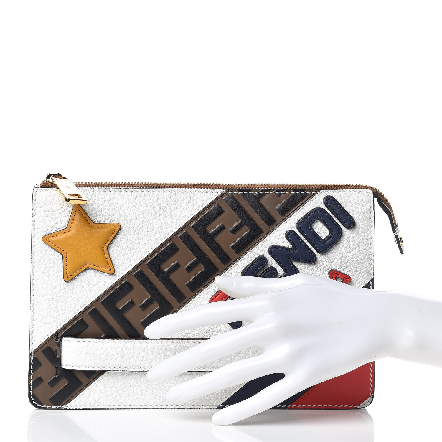 fendi fila clutch