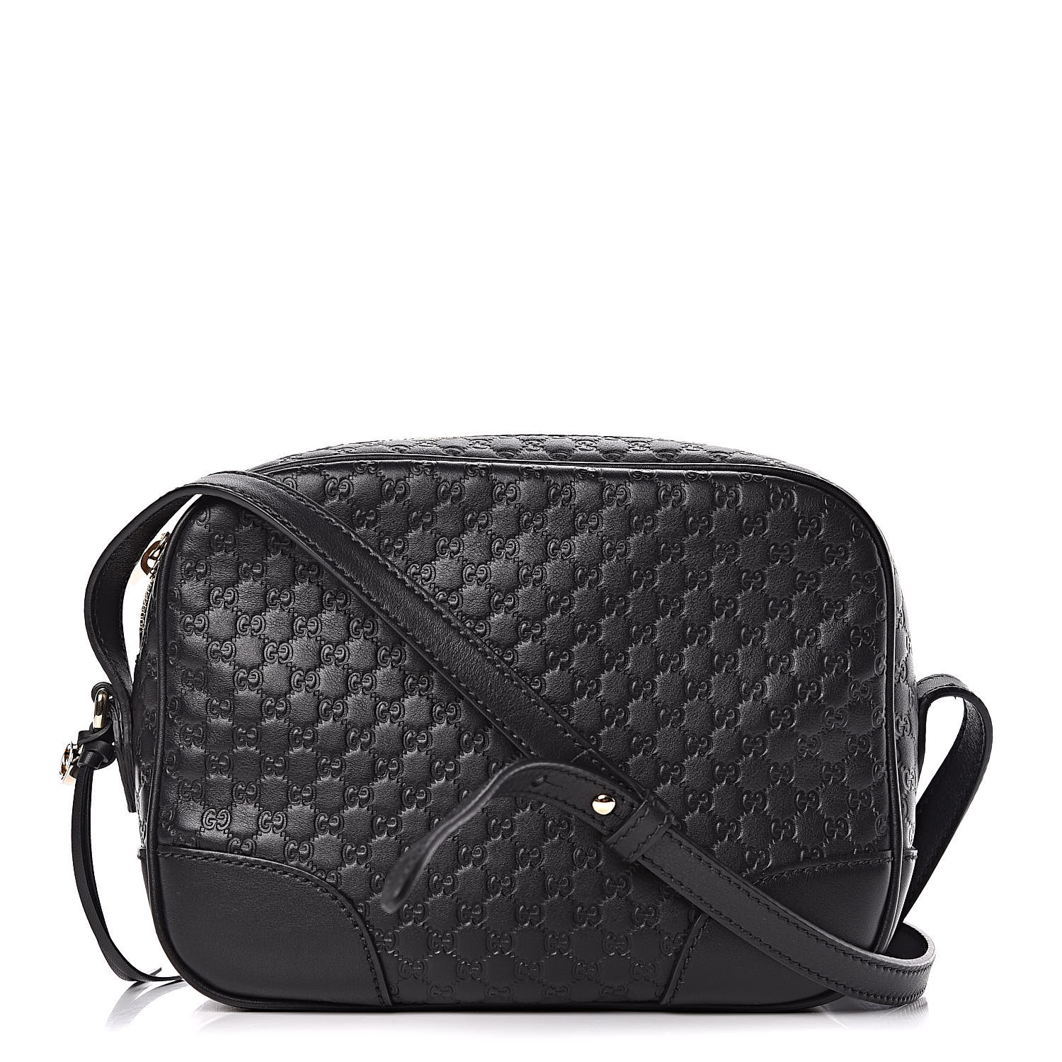 gucci microguccissima mini bree messenger bag black