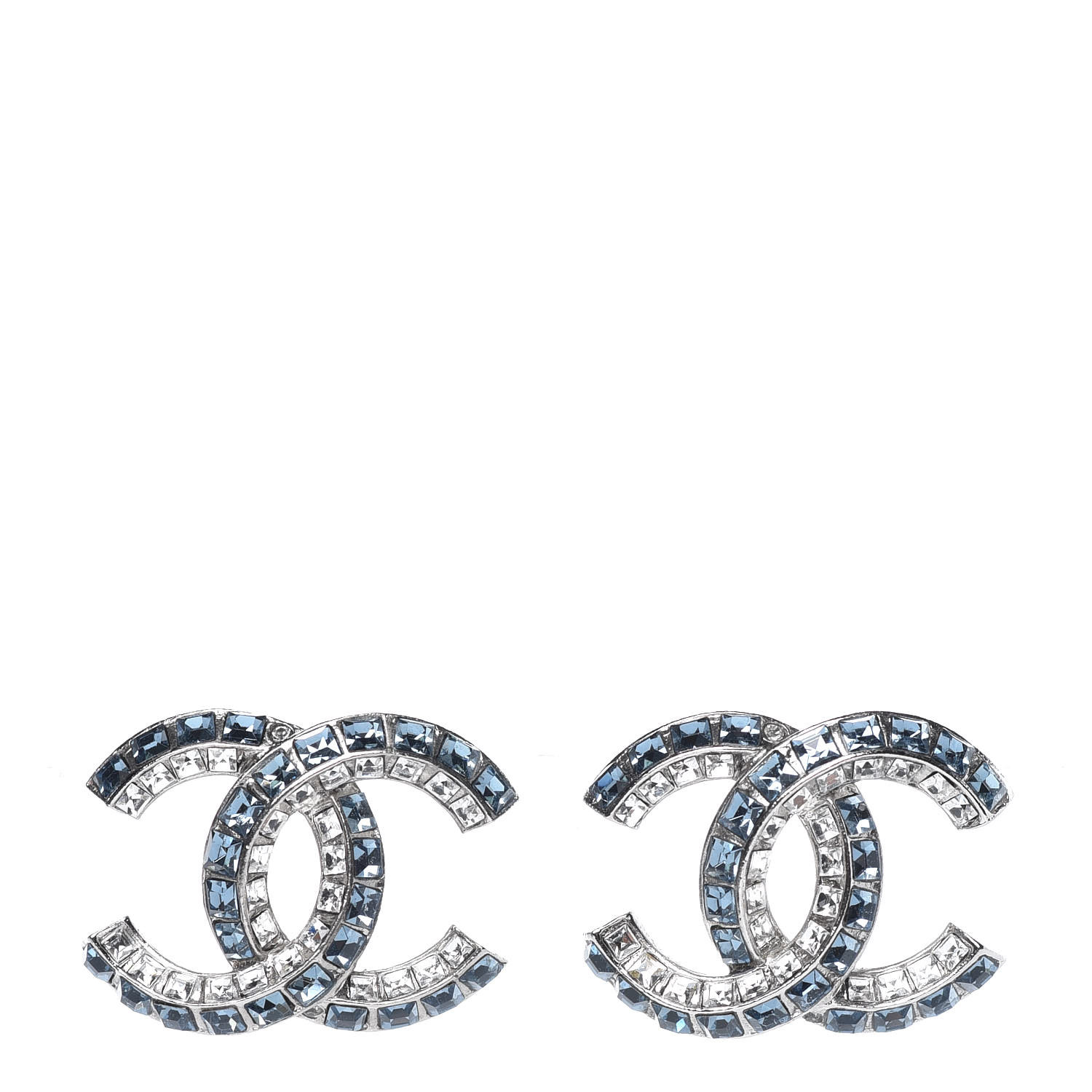 blue chanel earrings