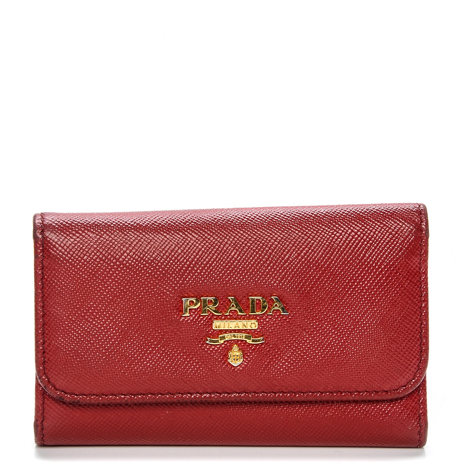 prada saffiano key holder