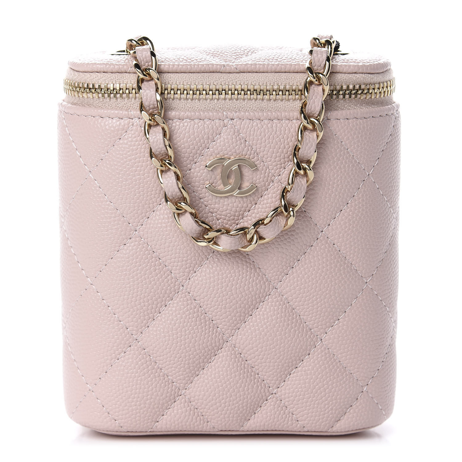 chanel mini vanity case pink