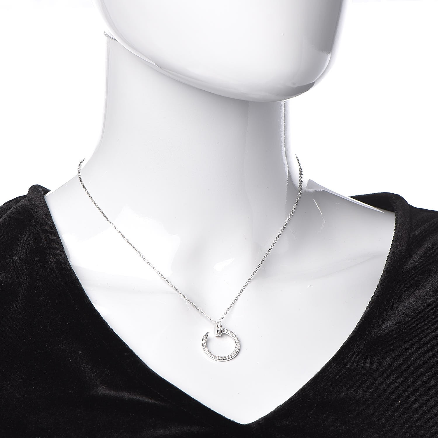 juste un clou necklace white gold