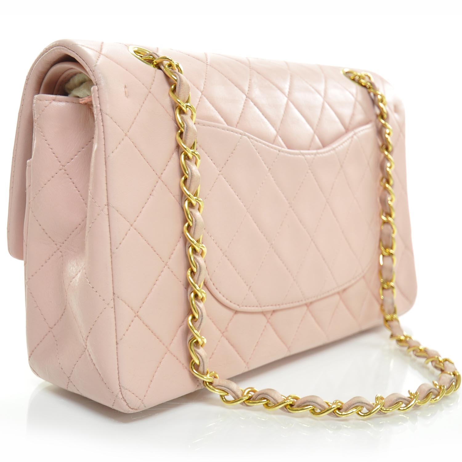 chanel pink lambskin