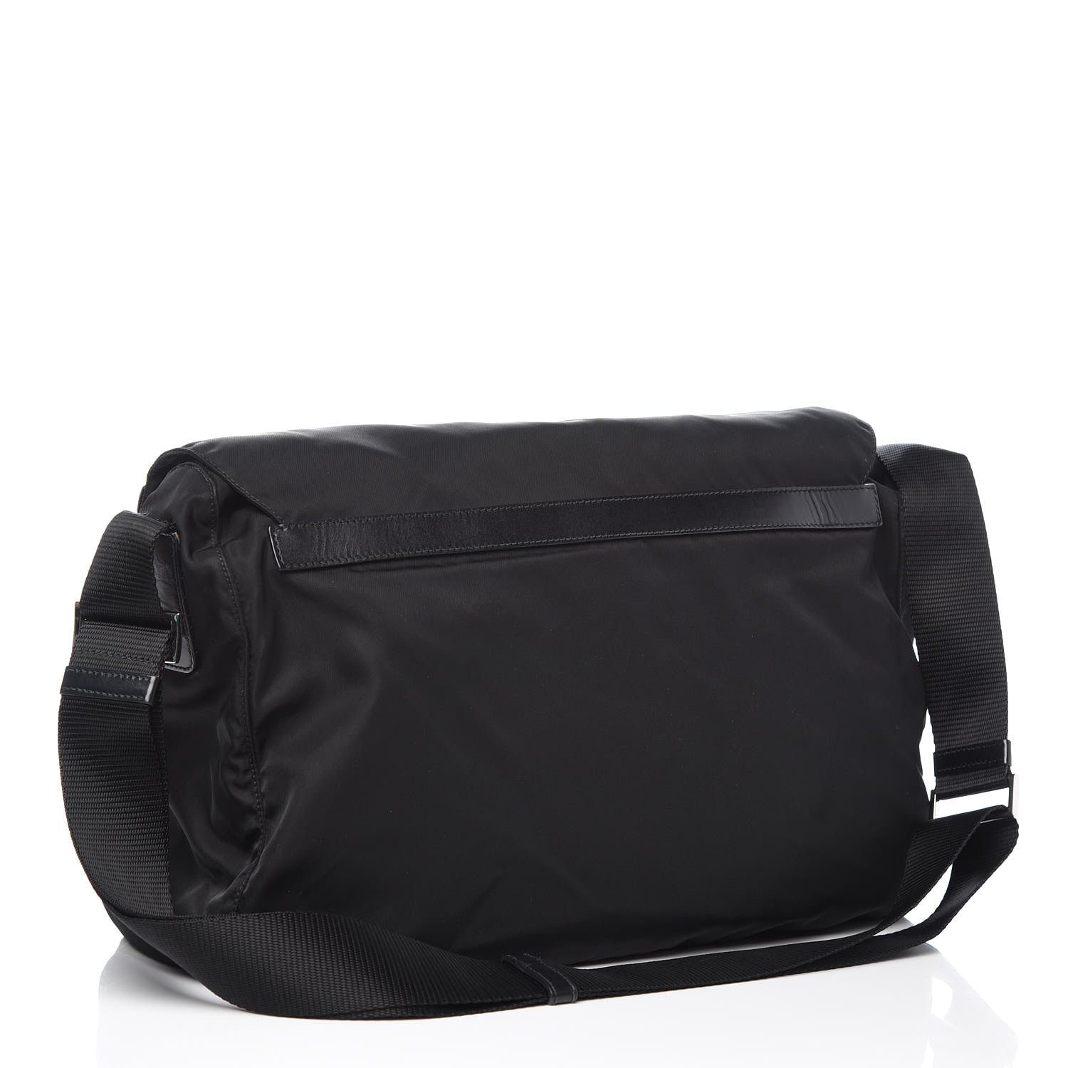 PRADA Nylon Vela Messenger Bag Black 319661