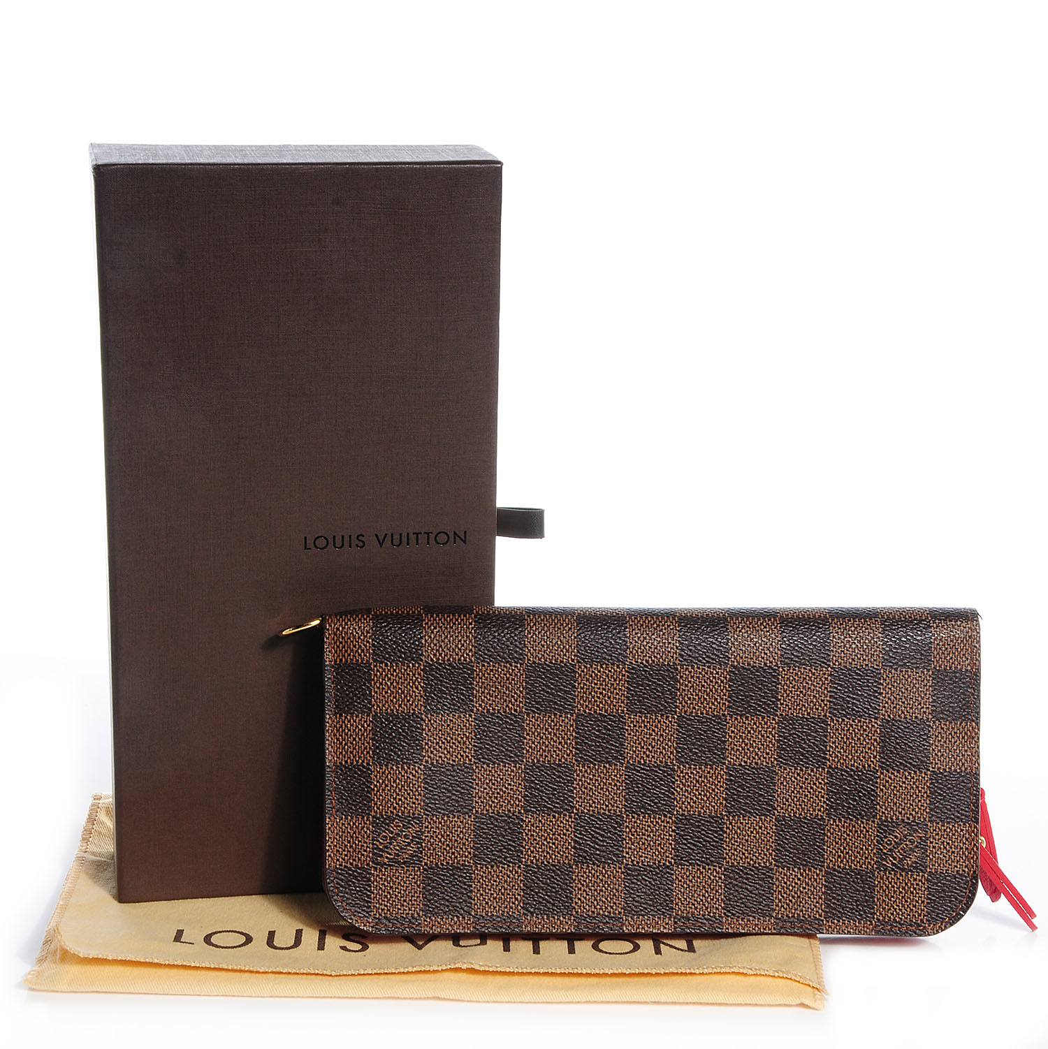 Louis Vuitton, Bags, Authentic Louis Vuitton Damier Ebene Zipper Wallet