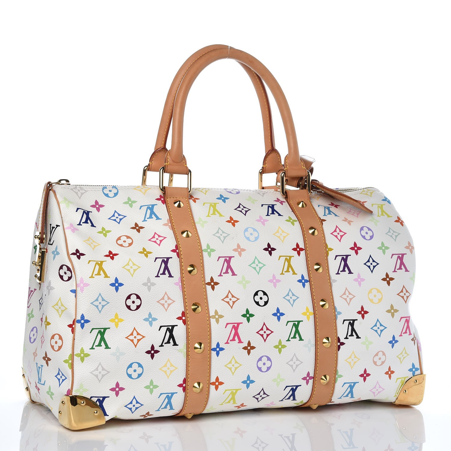 louis vuitton white keepall