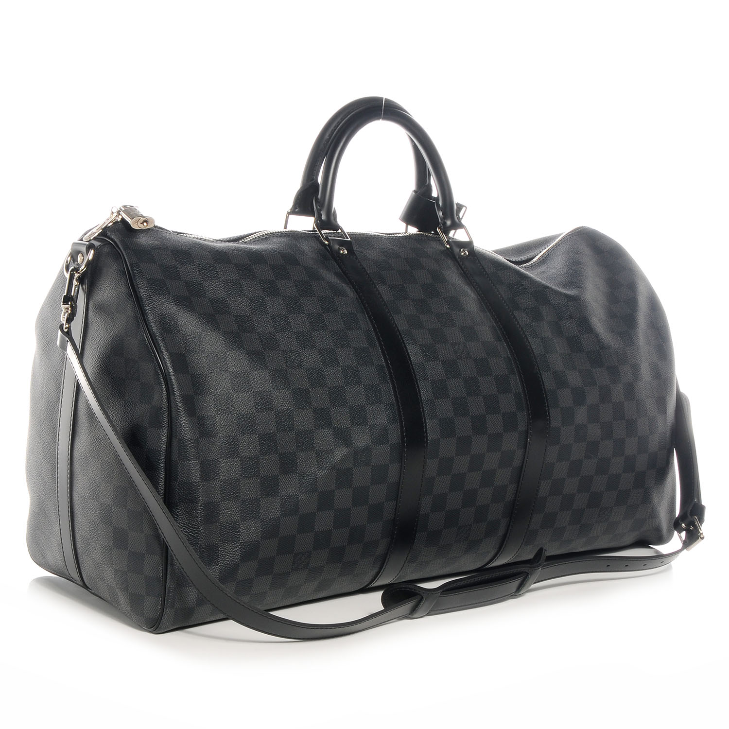 LOUIS VUITTON Damier Graphite Keepall Bandouliere 55 69337