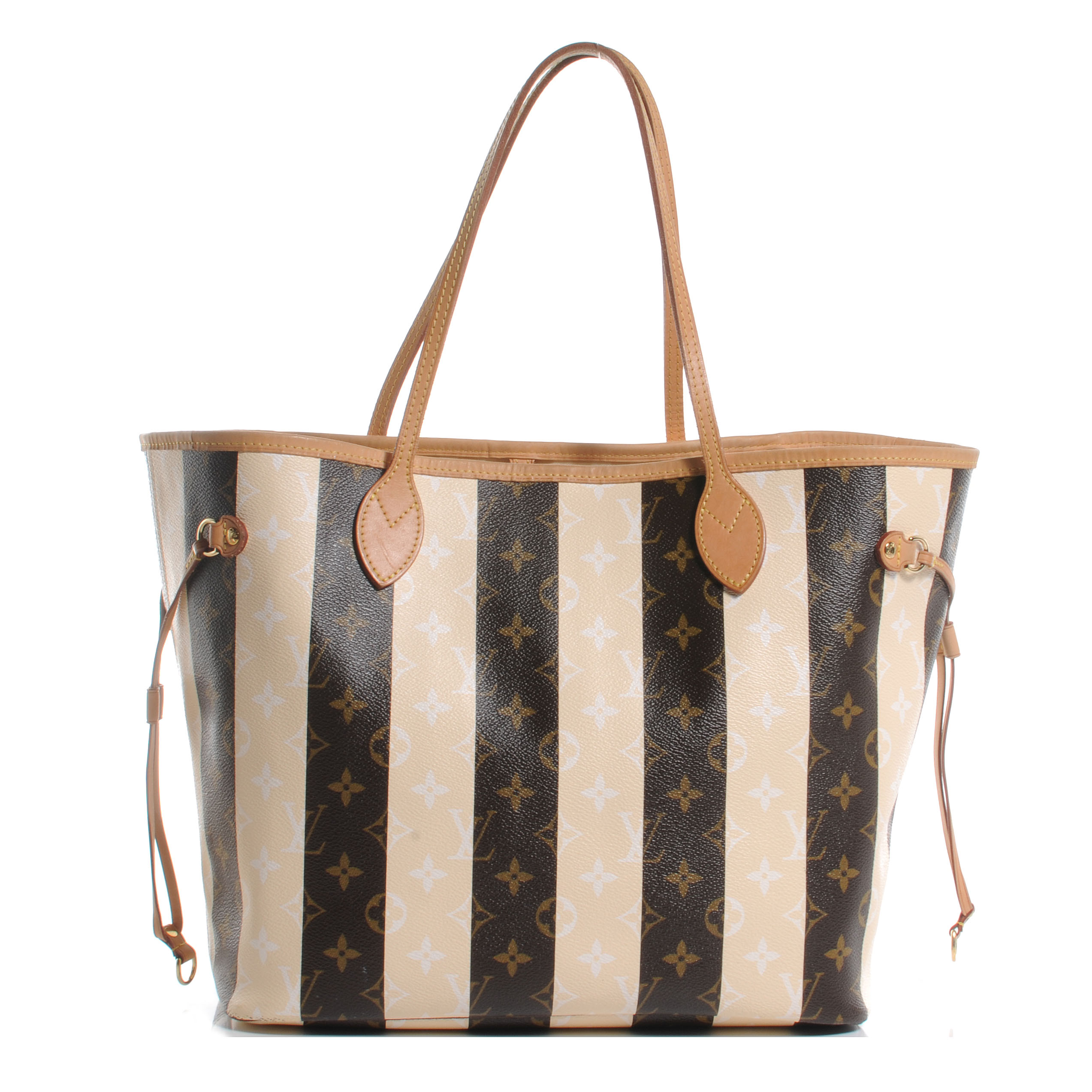 louis vuitton monogram rayures neverfull mm