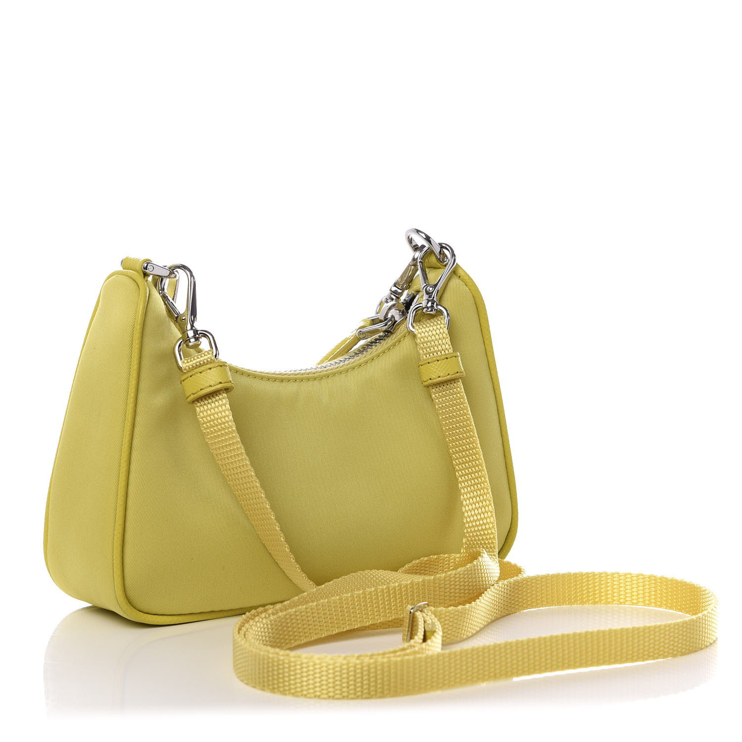 prada yellow nylon bag