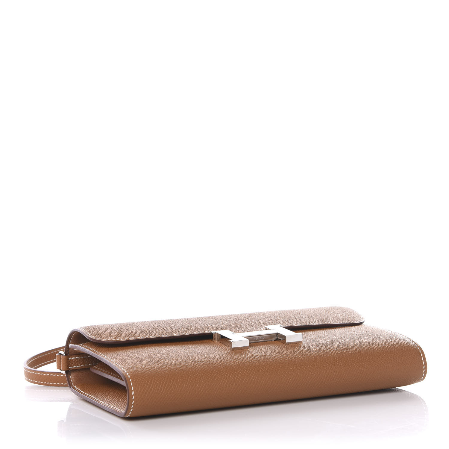 HERMES Epsom Constance Long Wallet To Go Gold 592723 | FASHIONPHILE