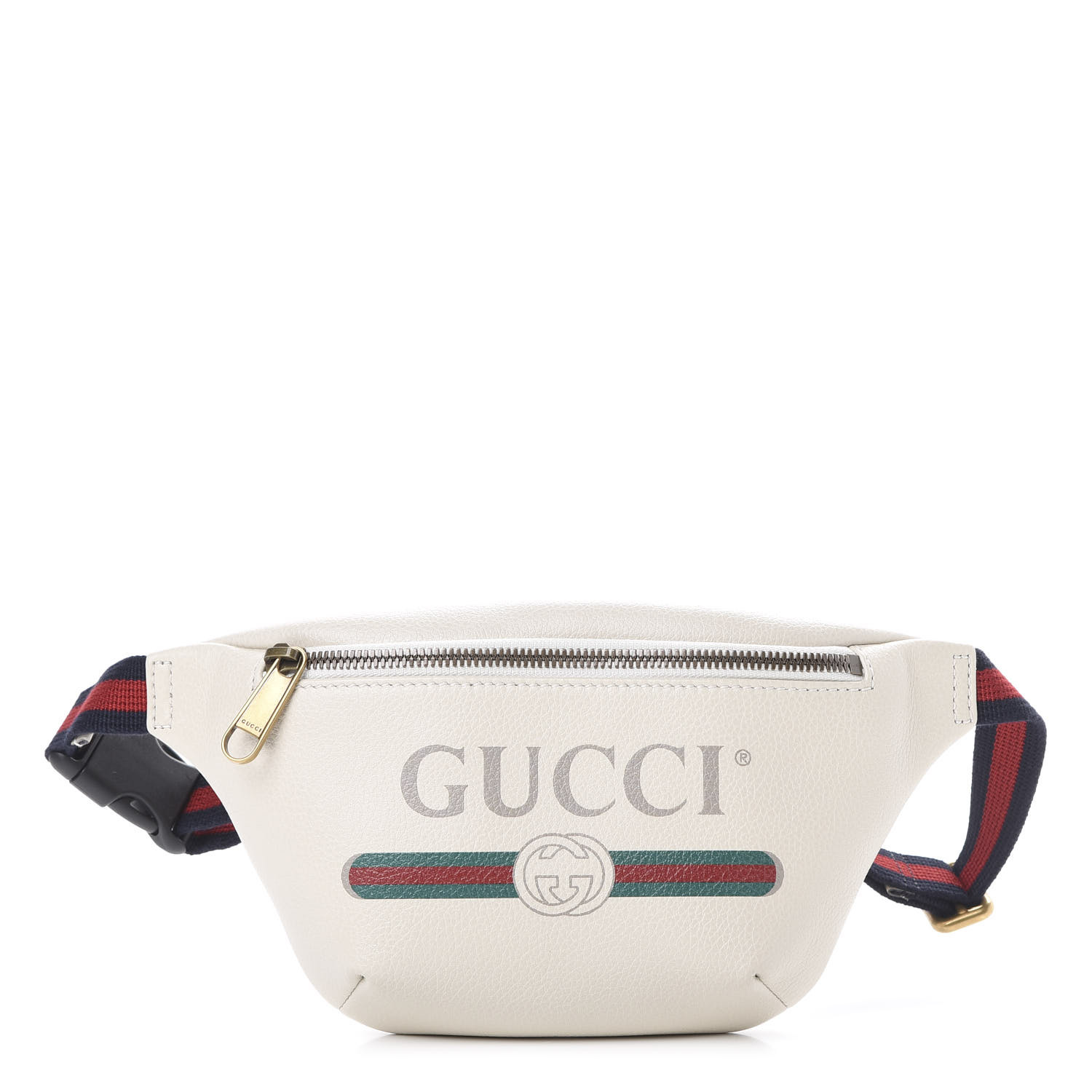 gucci white small logo belt bag