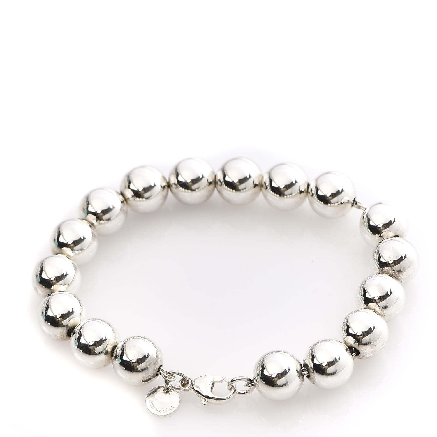 TIFFANY Sterling Silver 10mm HardWear Ball Bracelet 576656 | FASHIONPHILE