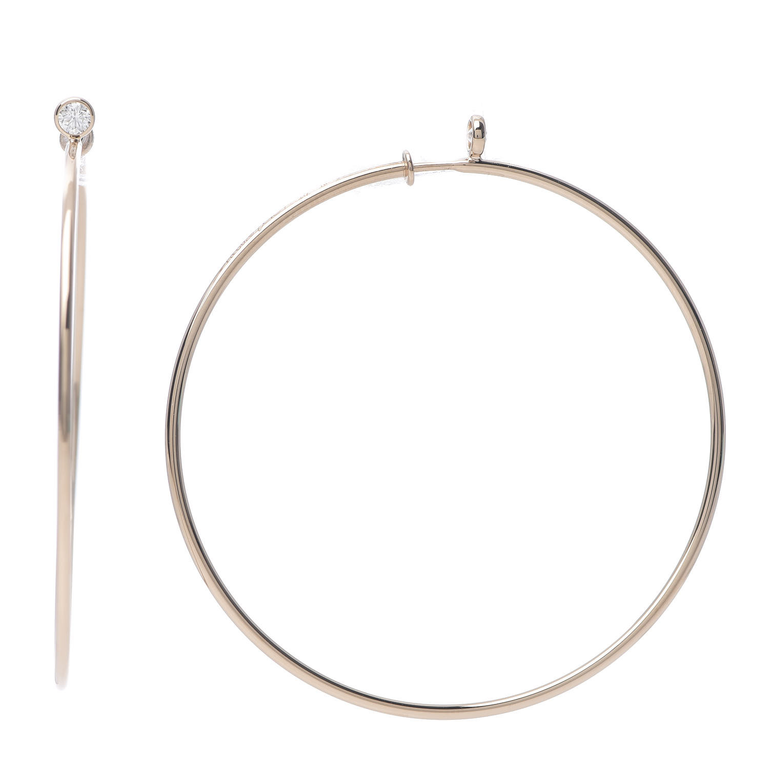 elsa peretti diamond hoop earrings