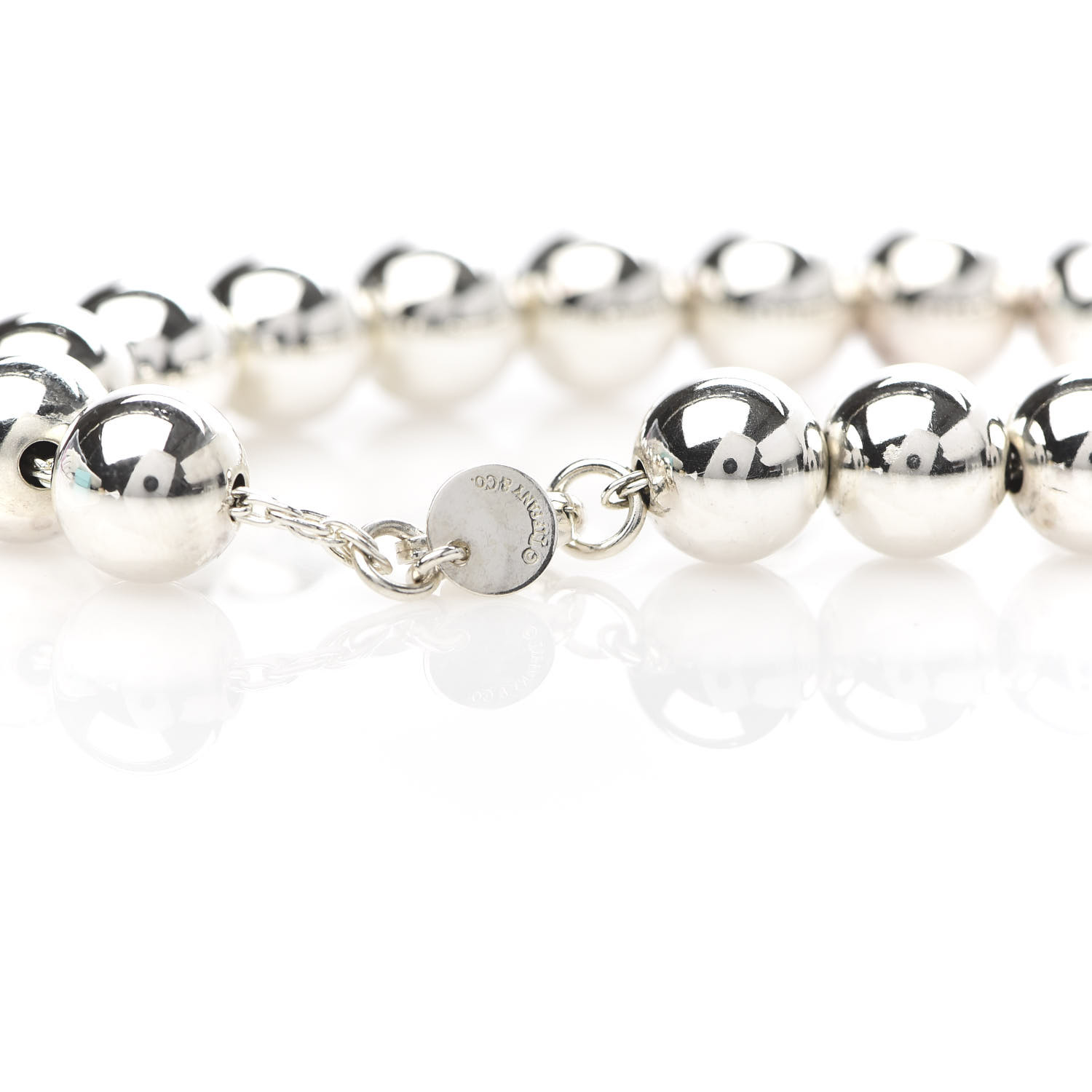 TIFFANY Sterling Silver 10mm HardWear Ball Bracelet 576656 | FASHIONPHILE