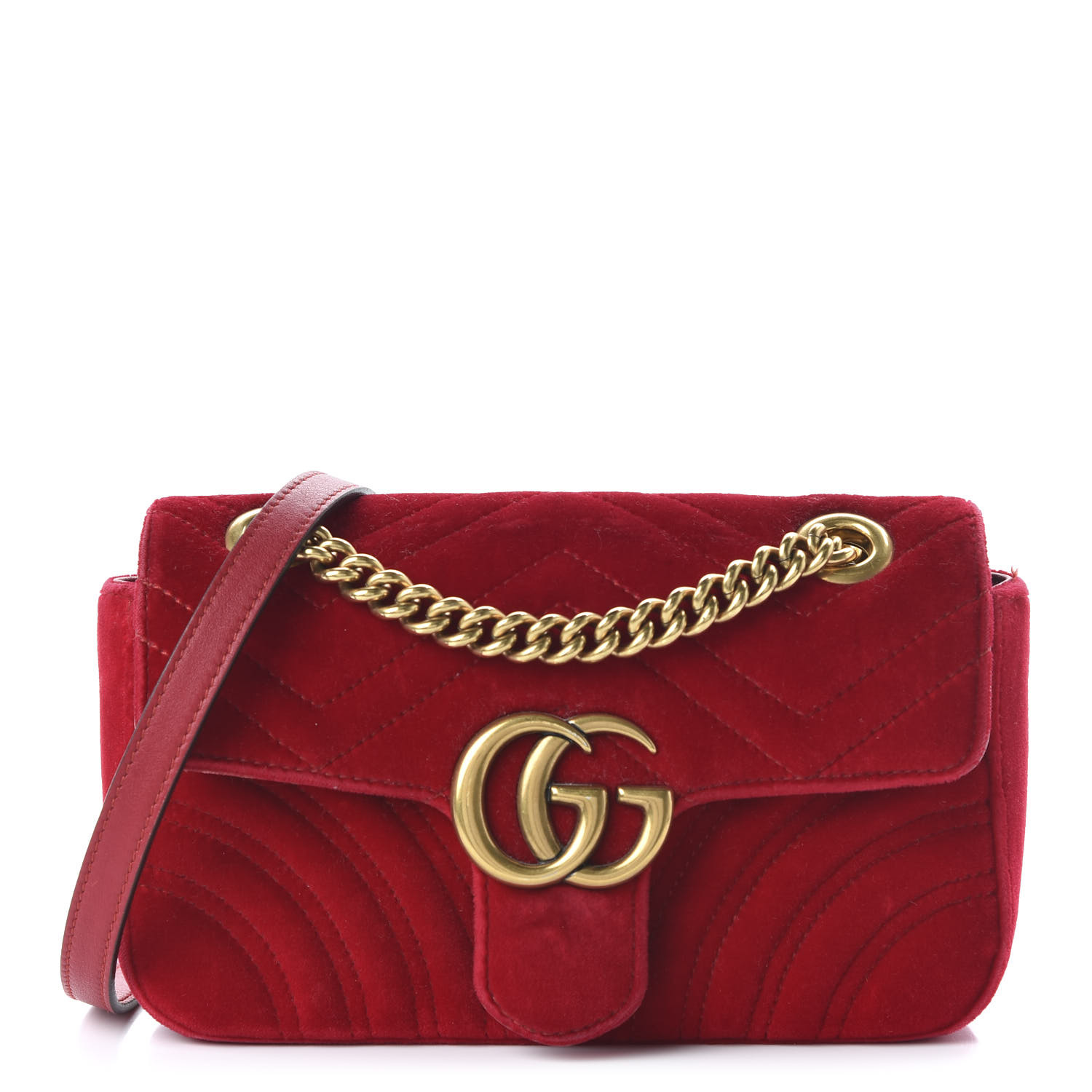 red gucci bag velvet