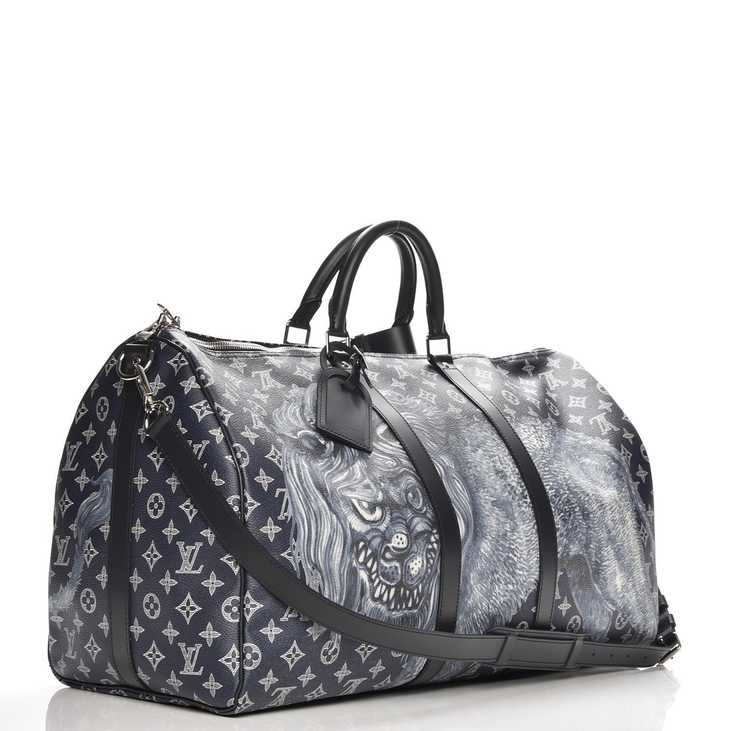 Louis Vuitton Bag Charm Savane Monogram Chapman Ink in Canvas with  Silver-tone - US