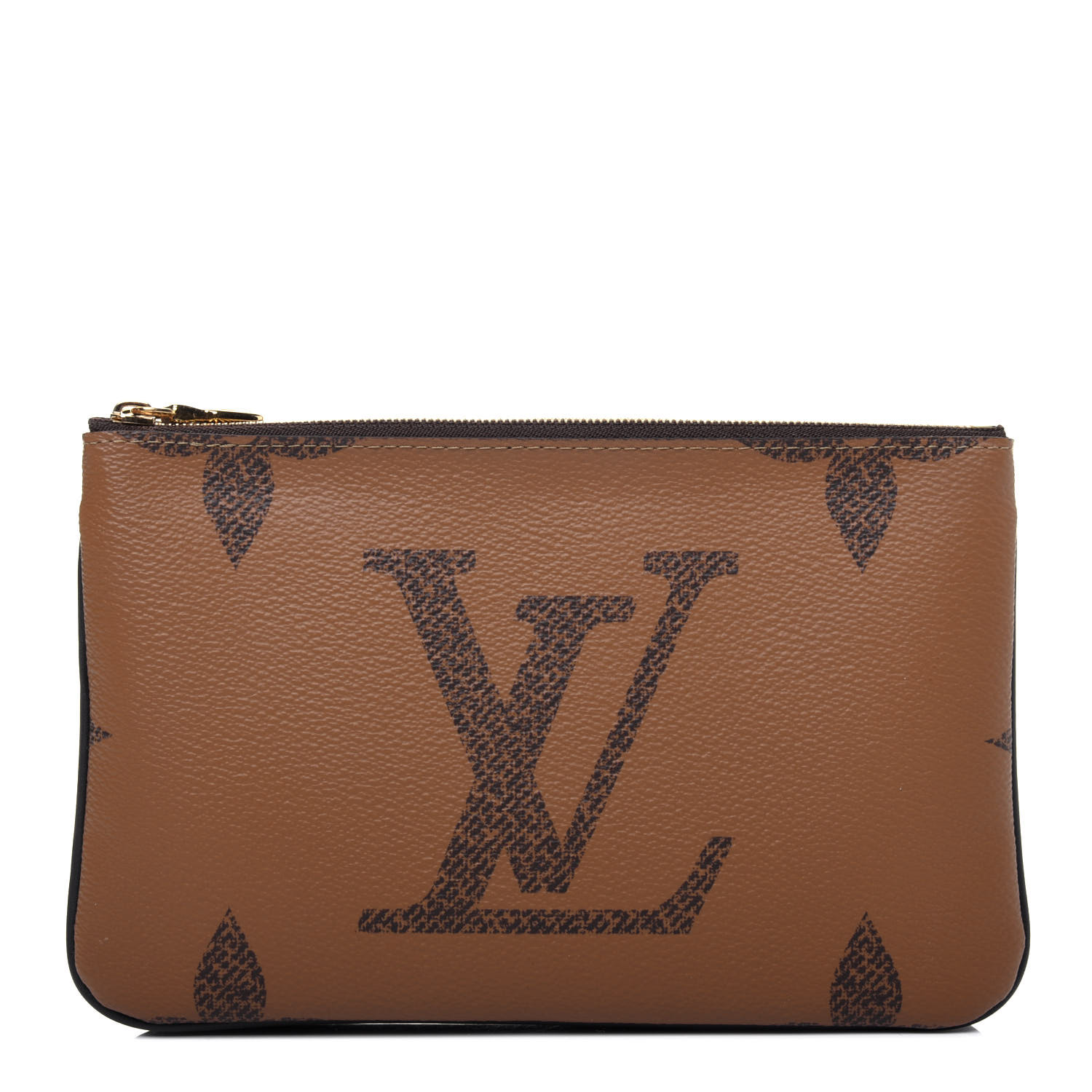 Double Zip Pochette Bicolor Monogram Empreinte Leather - Wallets and Small  Leather Goods