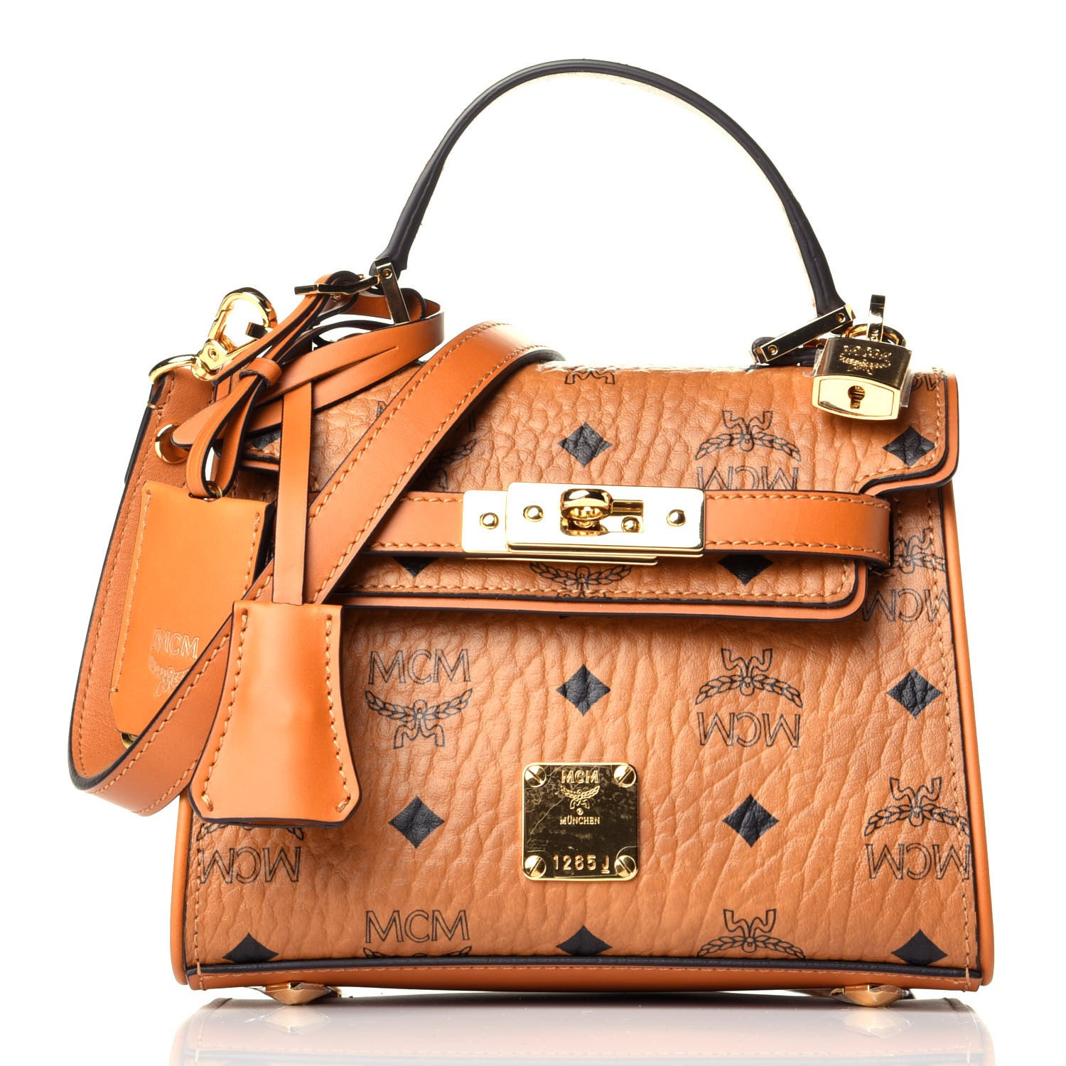 mcm mini heritage satchel