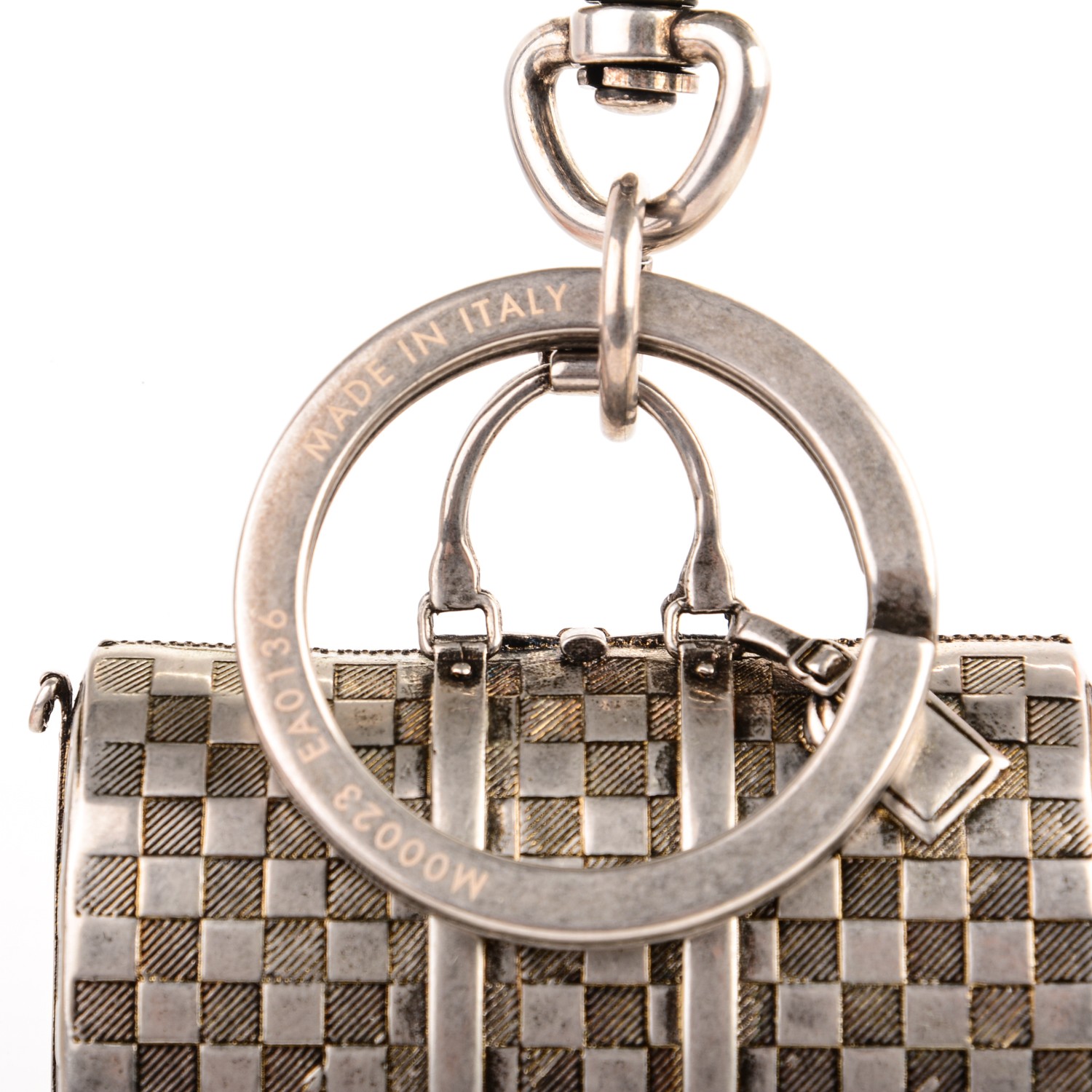 mini keepall bag charm & key holder