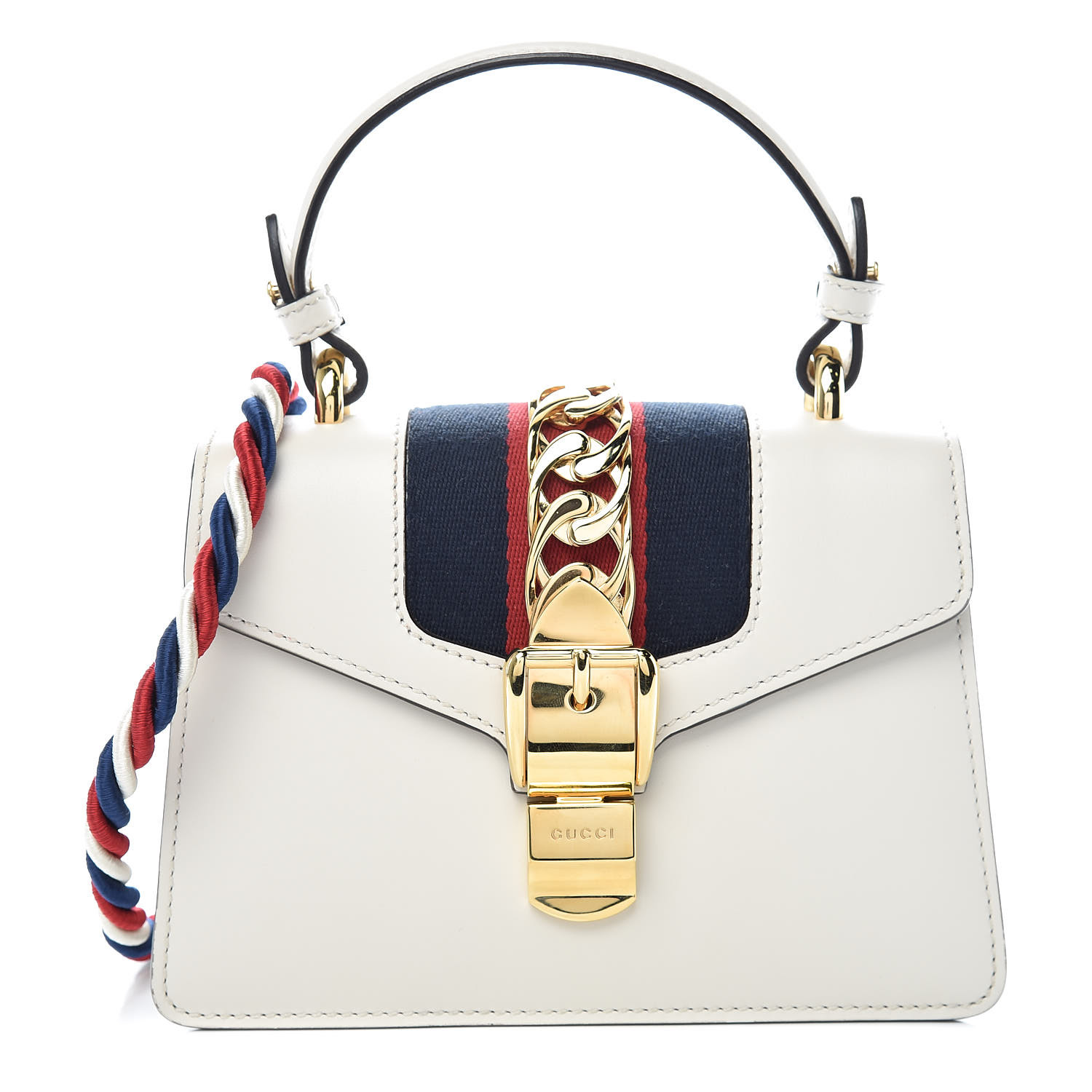 gucci sylvie small white