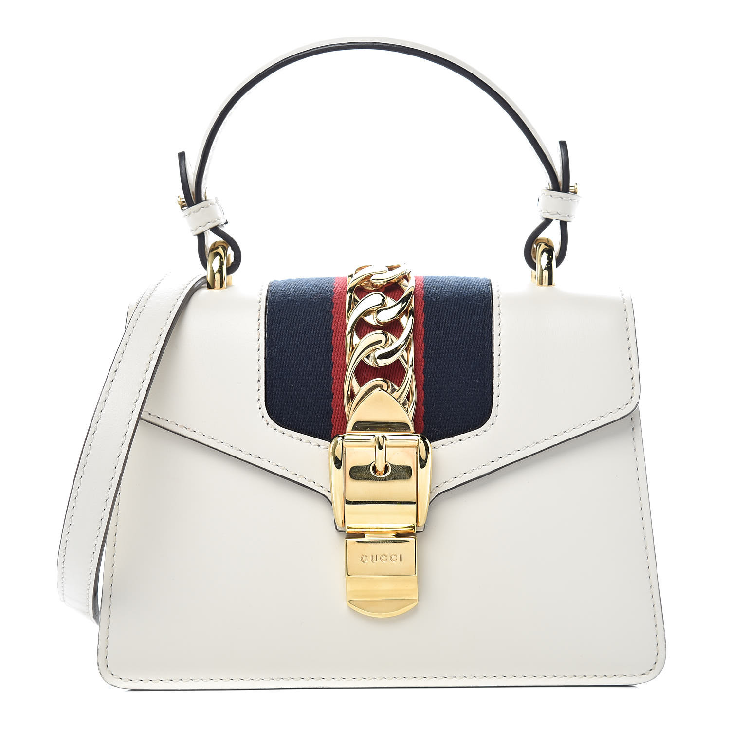 gucci white mini sylvie bag