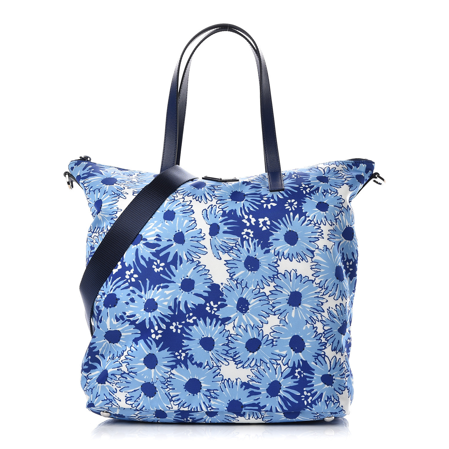 prada printed nylon tote