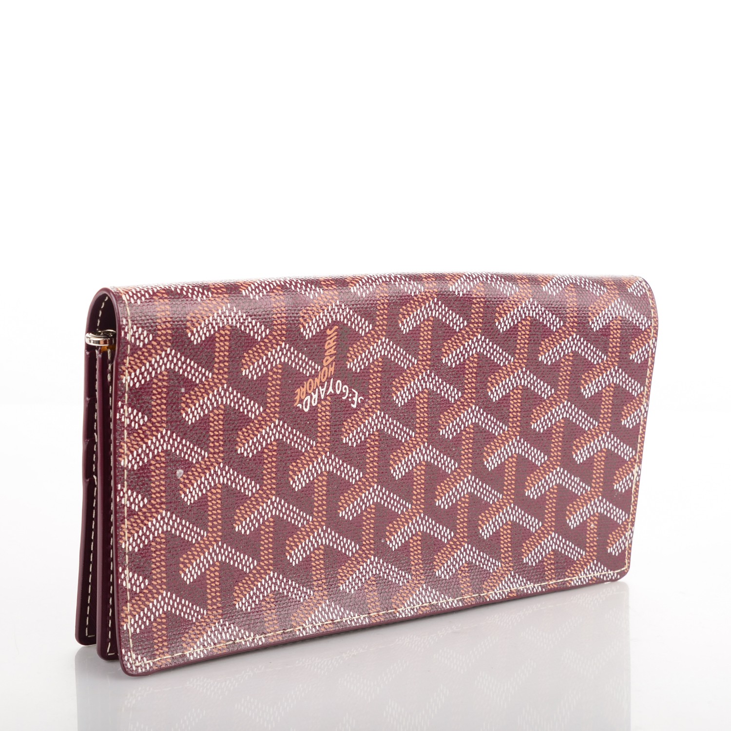 GOYARD Goyardine Richelieu Wallet Burgundy 171946