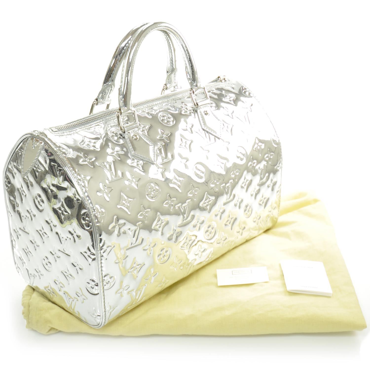 Louis Vuitton Limited Edition Monogram Miroir Silver Speedy 35 – Redo Luxury