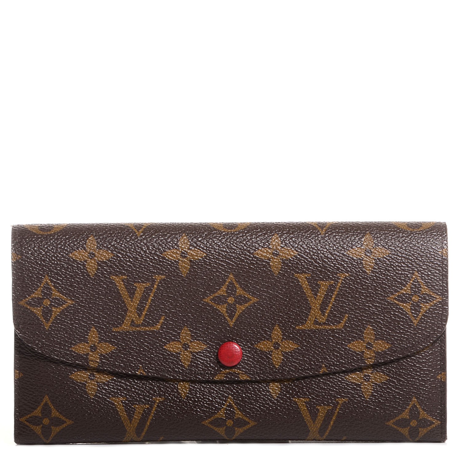 Louis Vuitton Monogram Emilie Wallet Red 91520